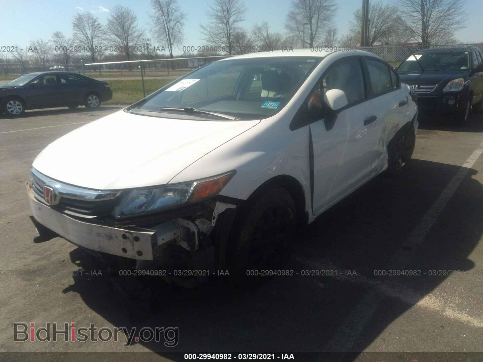 2012 HONDA CIVIC SDN - VIN: 19XFB2E59CE034647 - Фото 2