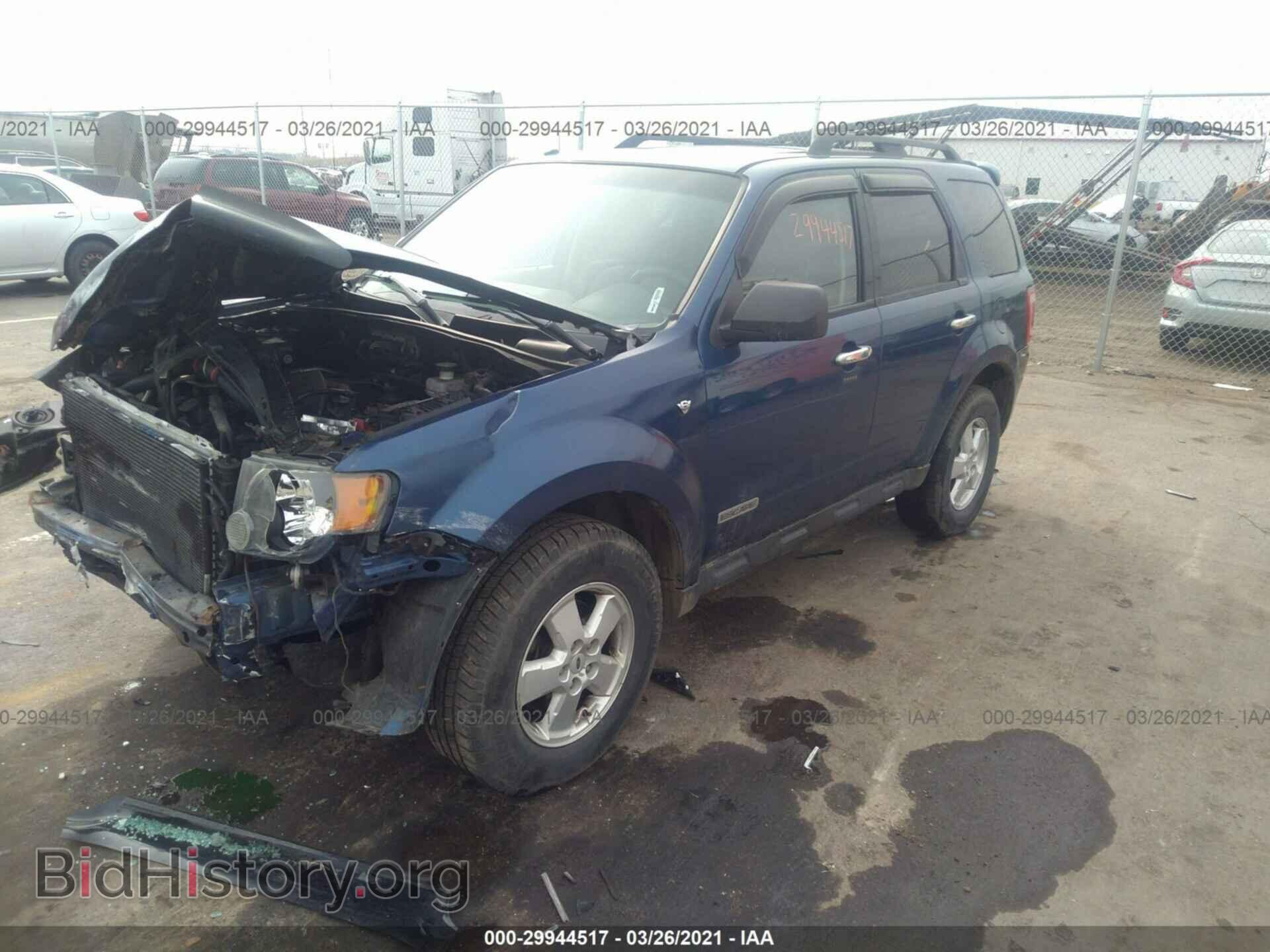 2008 FORD ESCAPE - VIN: 1FMCU93108KA87792 - Фото 2
