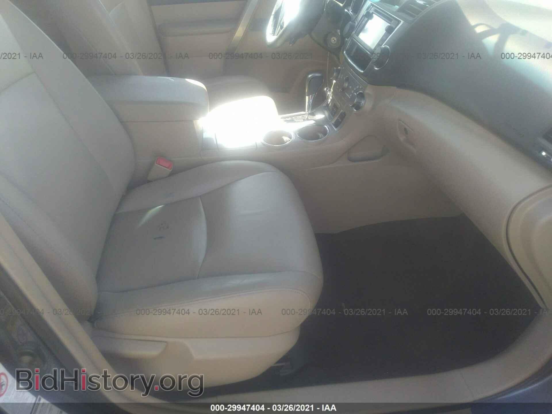 2013 TOYOTA HIGHLANDER - VIN: 5TDBK3EH1DS264141 - Фото 5