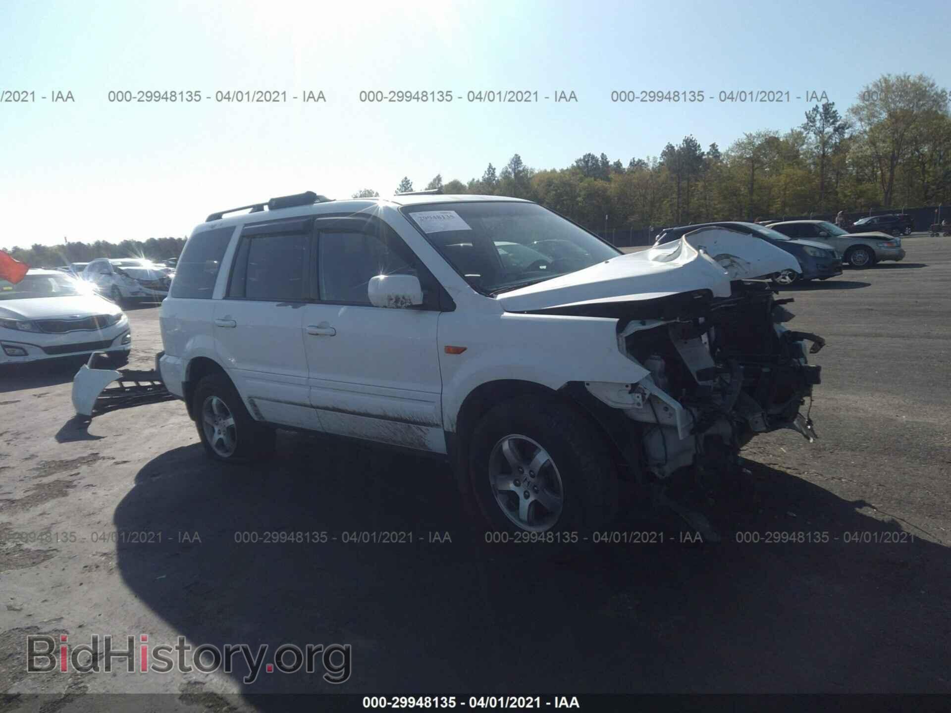 Photo 5FNYF28767B037077 - HONDA PILOT 2007