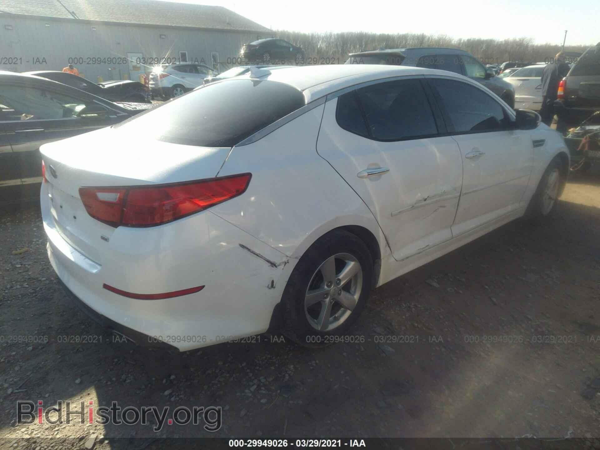 2015 KIA OPTIMA - VIN: KNAGM4A71F5644878 - Фото 4