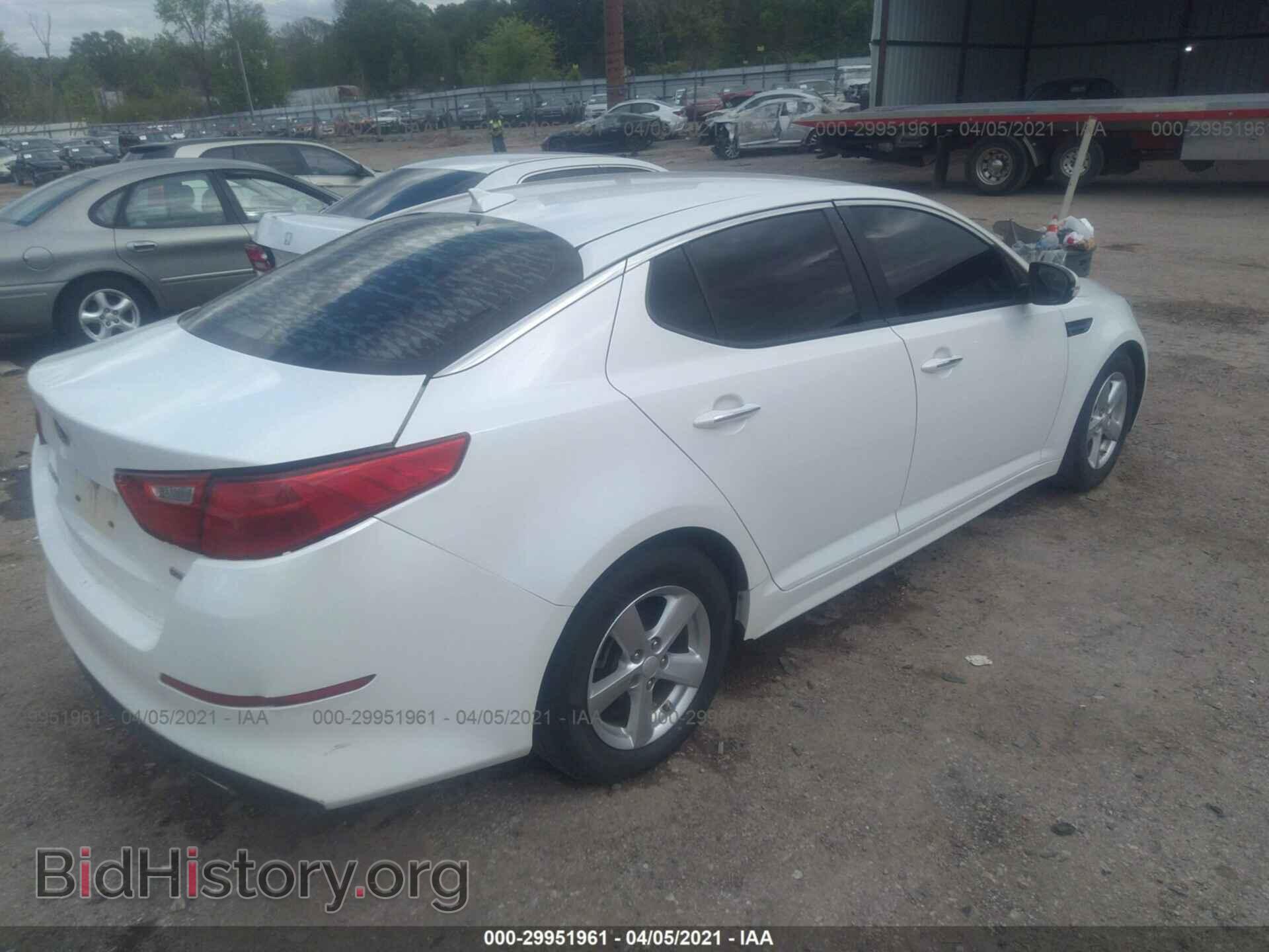 2015 KIA OPTIMA - VIN: KNAGM4A7XF5641378 - Фото 4