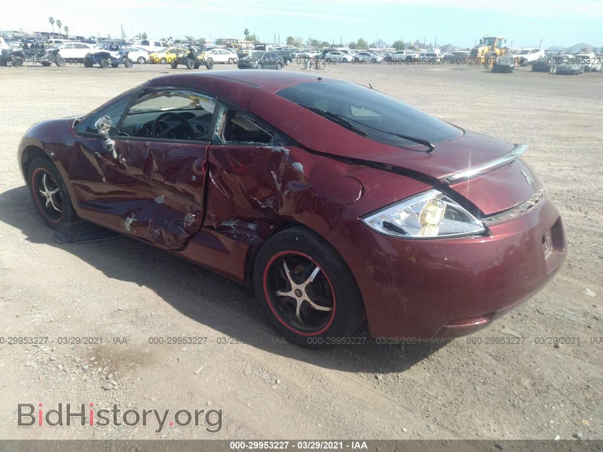 2007 MITSUBISHI ECLIPSE - VIN: 4A3AK24F57E023311 - Фото 3