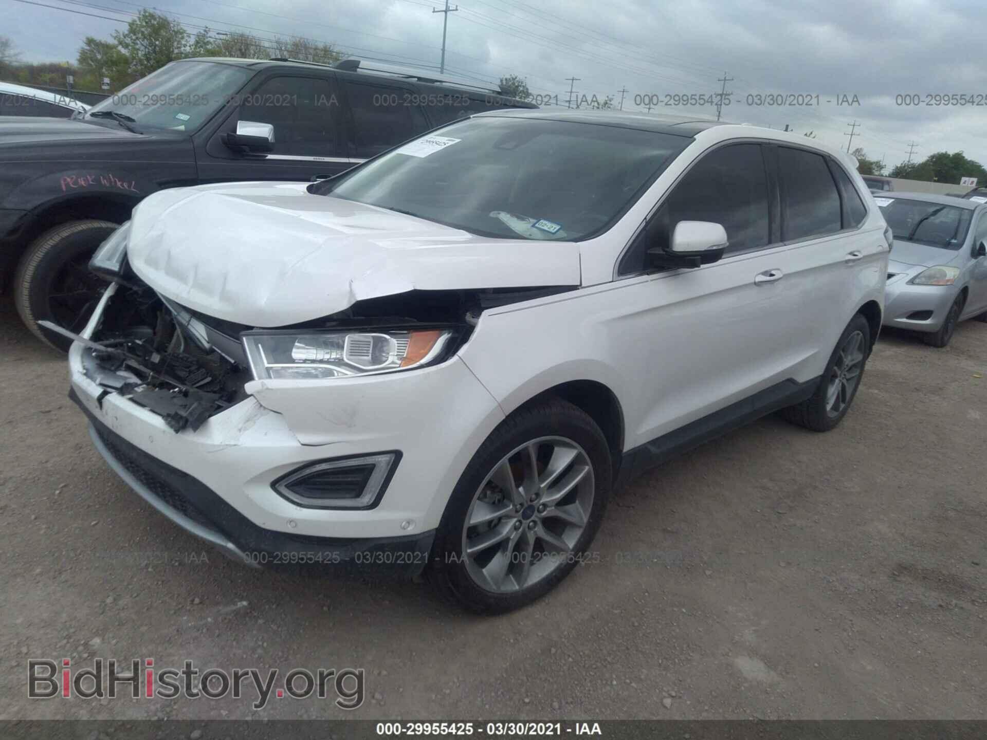 2015 FORD EDGE - VIN: 2FMPK3K96FBB15663 - Фото 2