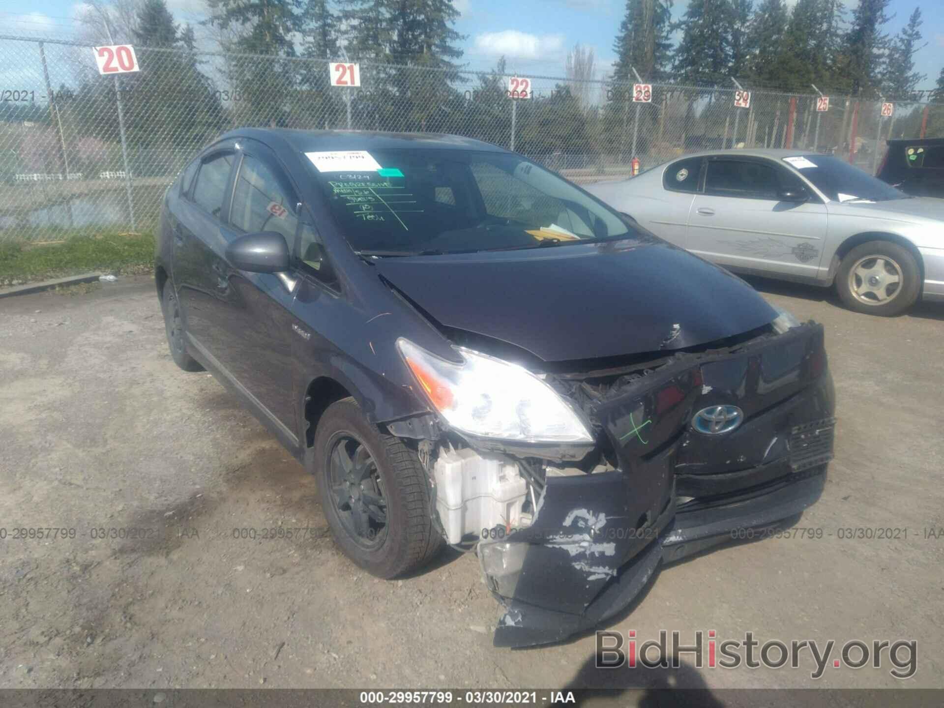 Photo JTDKN3DUXC5493931 - TOYOTA PRIUS 2012