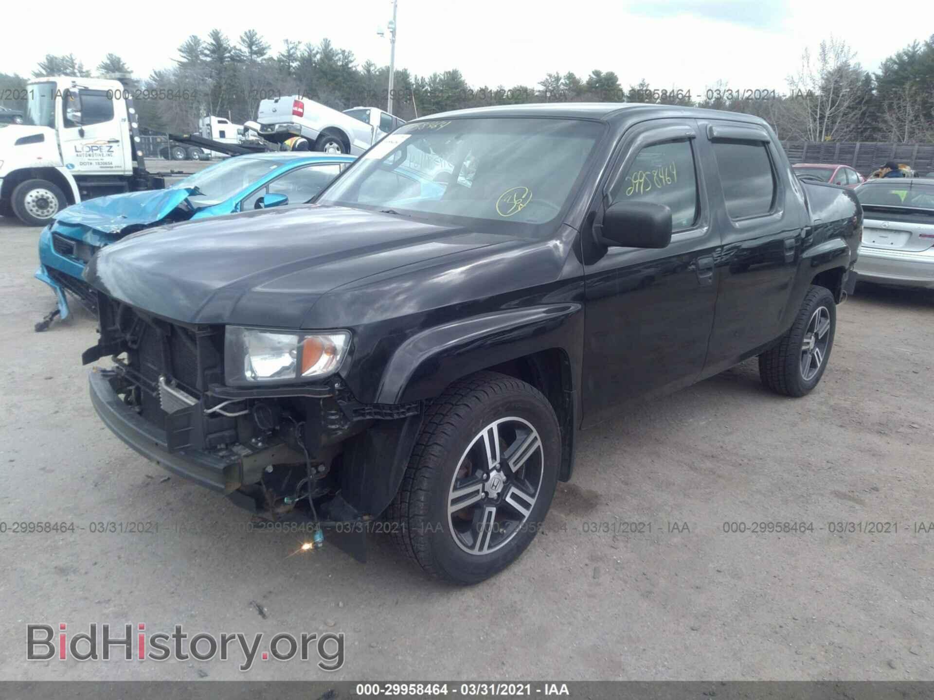 2012 HONDA RIDGELINE - VIN: 5FPYK1F78CB454632 - Фото 2