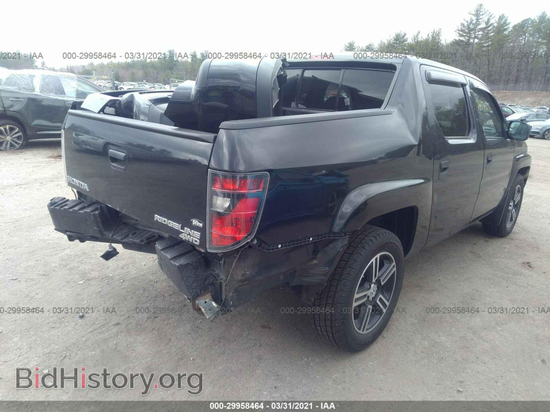 2012 HONDA RIDGELINE - VIN: 5FPYK1F78CB454632 - Фото 4