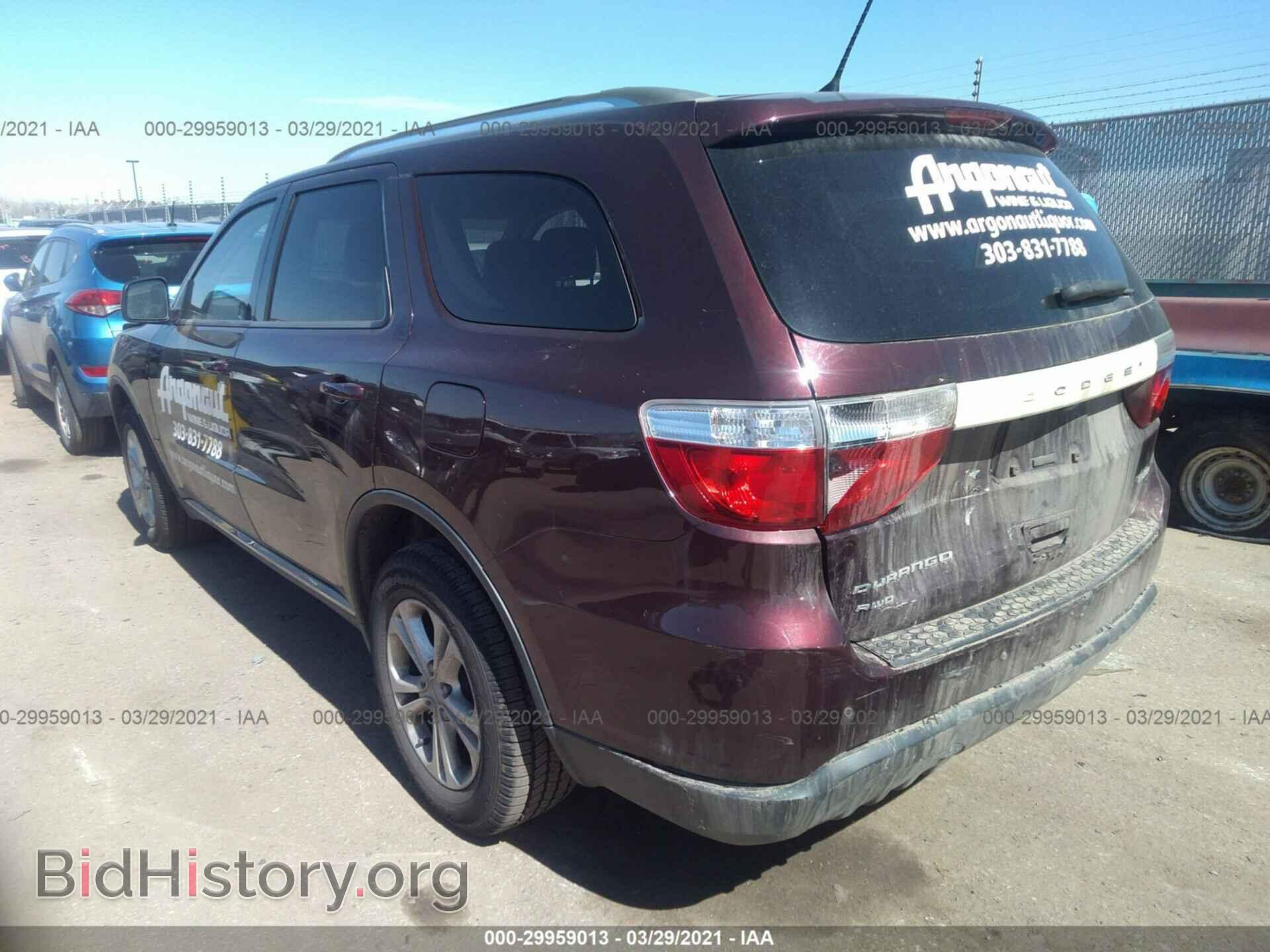 2012 DODGE DURANGO - VIN: 1C4RDJDG1CC309200 - Photo 3
