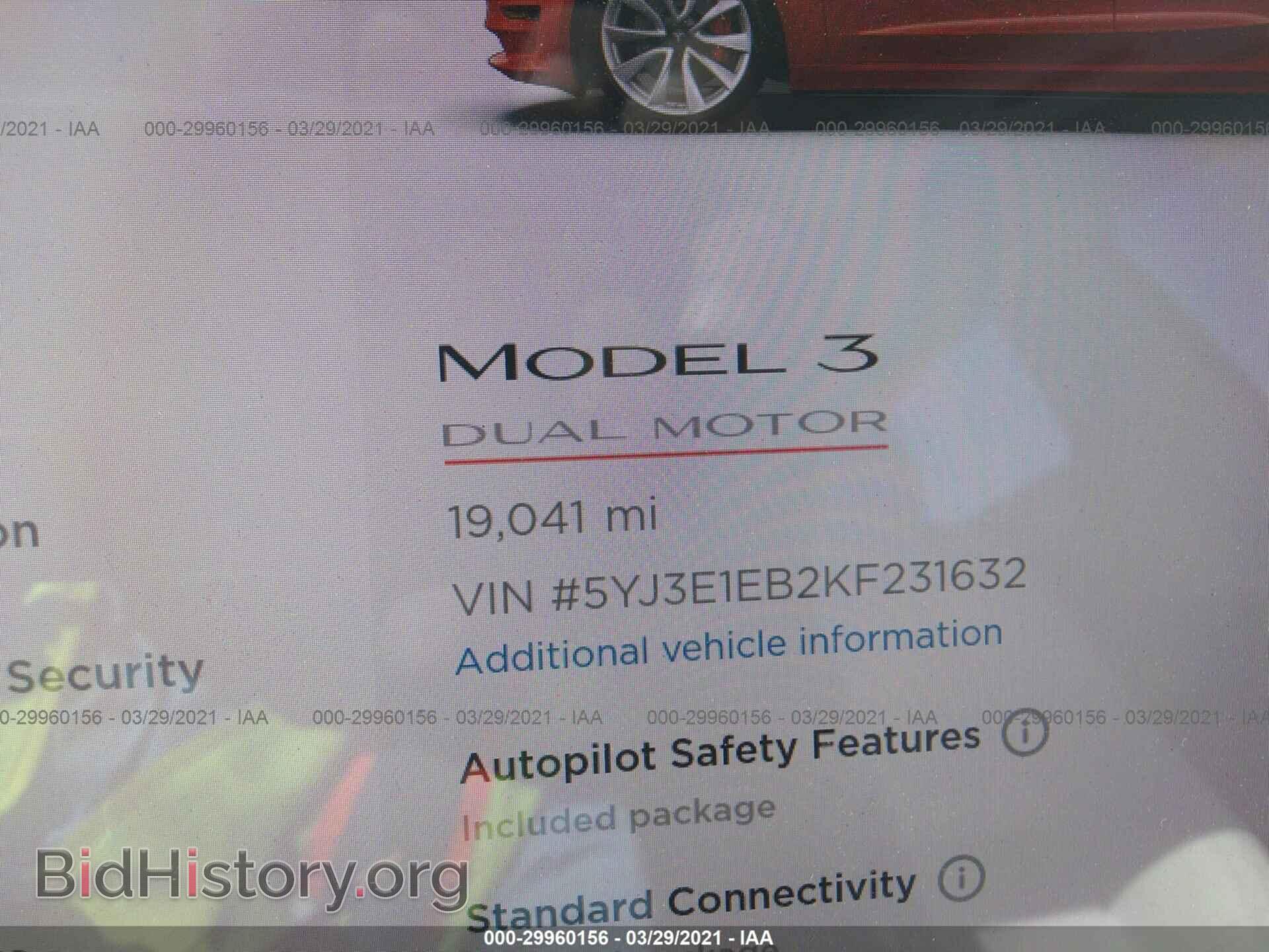 2019 TESLA MODEL 3 - VIN: 5YJ3E1EB2KF231632 - Photo 7