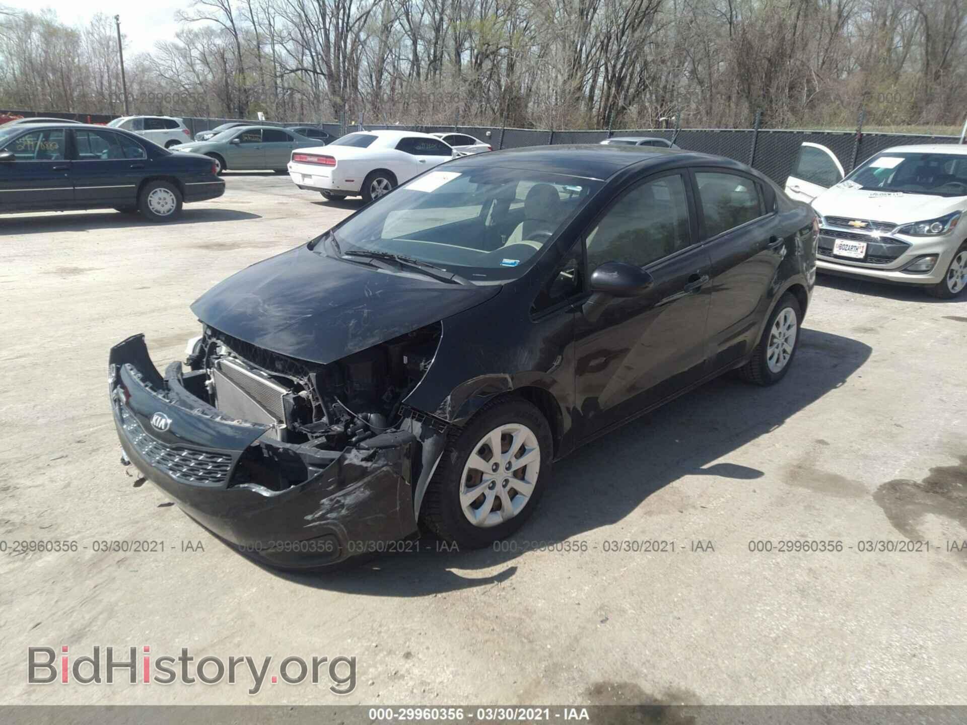 2013 KIA RIO - VIN: KNADM4A36D6173639 - Фото 2