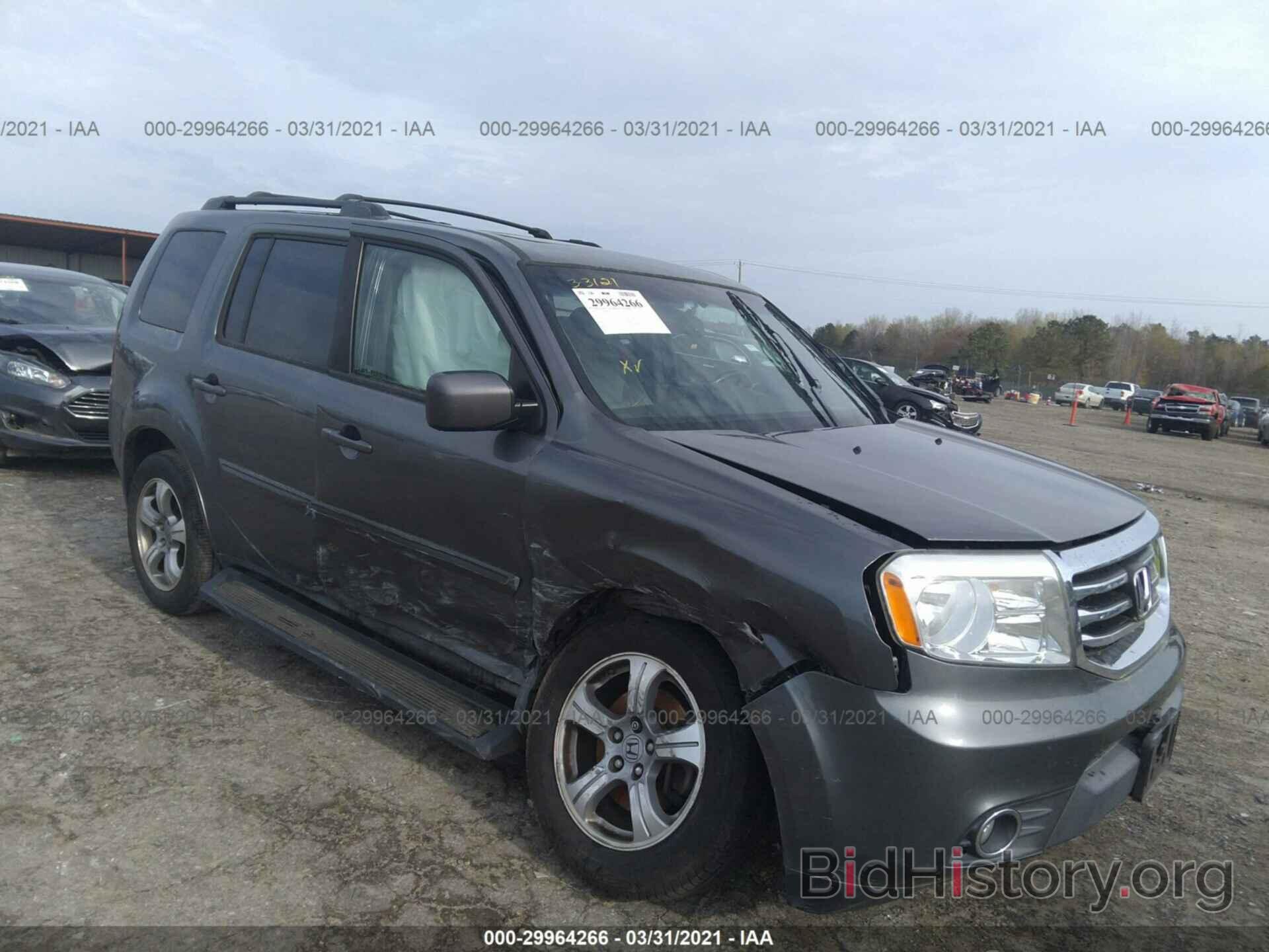 Фотография 5FNYF4H52CB037100 - HONDA PILOT 2012