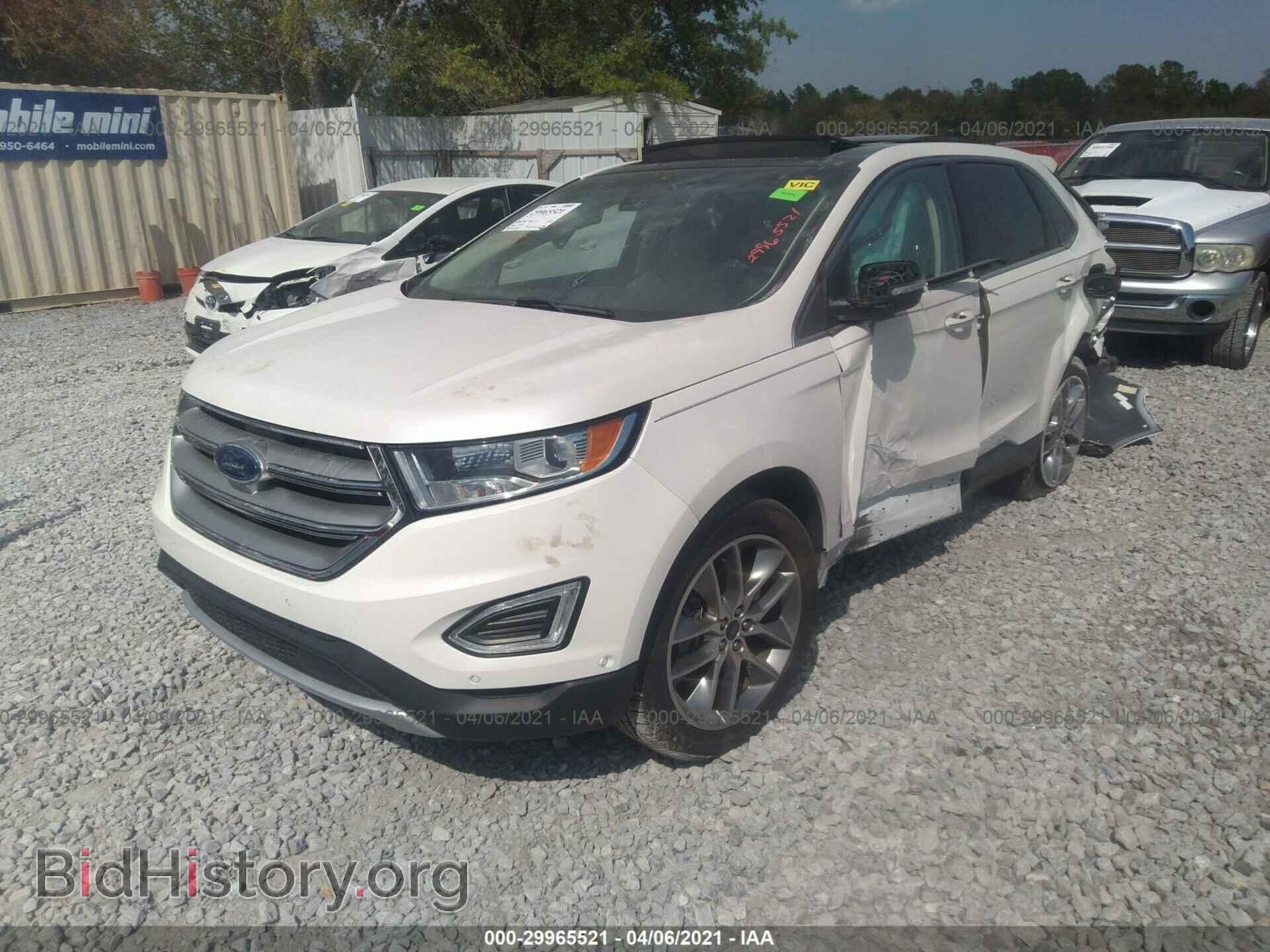 2015 FORD EDGE - VIN: 2FMPK3K92FBB41175 - Фото 2