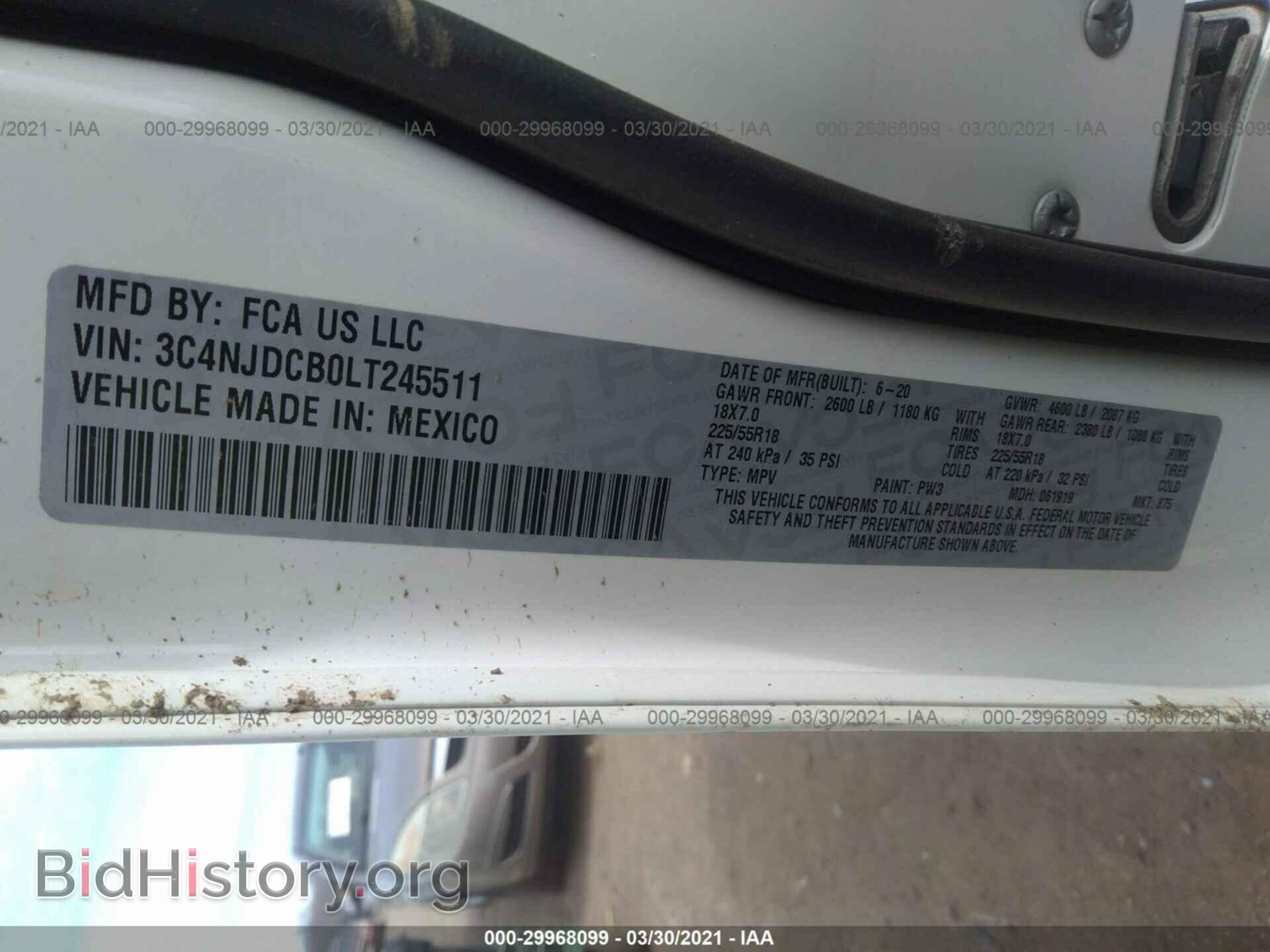 2020 JEEP COMPASS - VIN: 3C4NJDCB0LT245511 - Фото 9