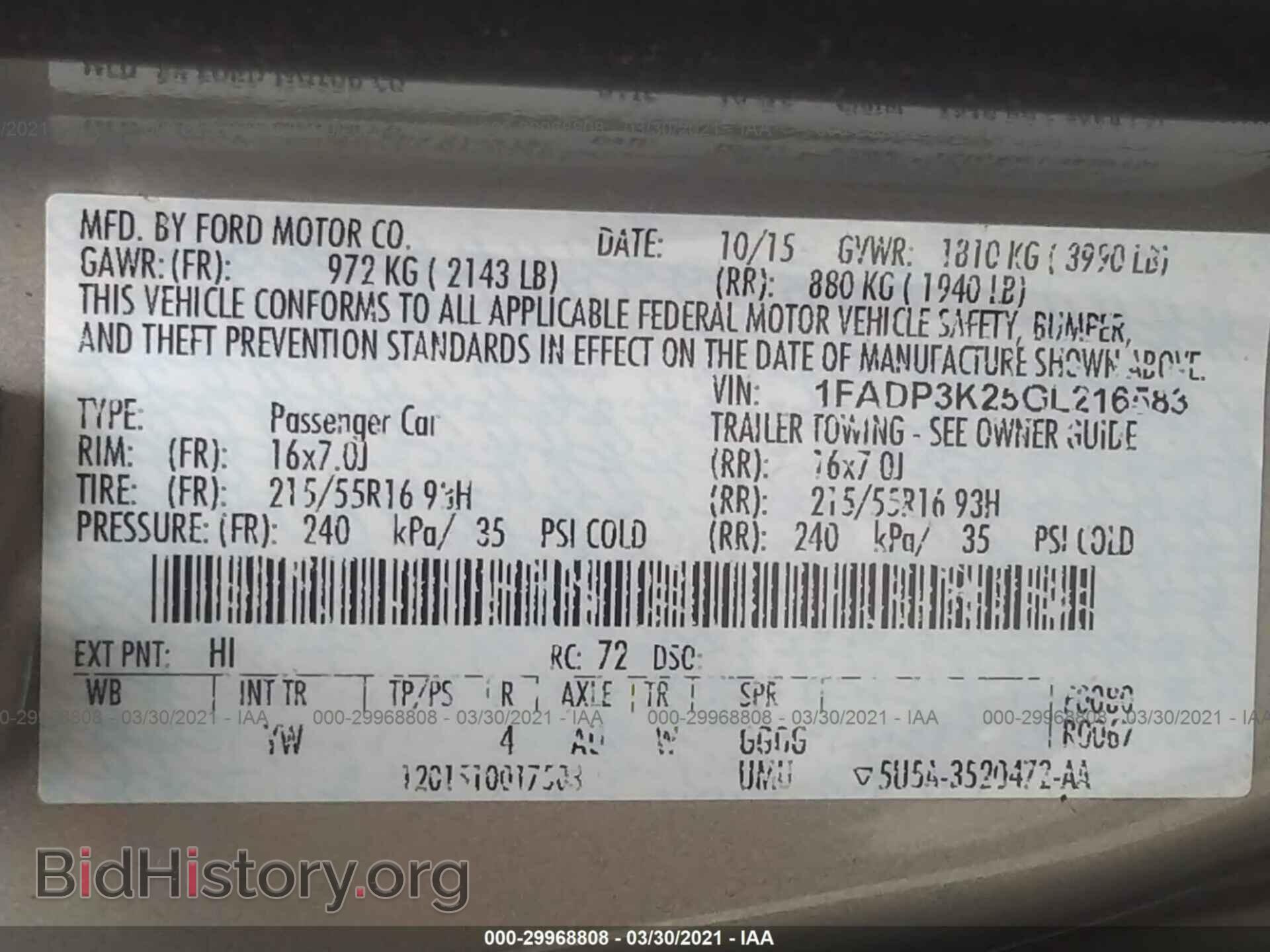 2016 FORD FOCUS - VIN: 1FADP3K25GL216583 - Photo 9