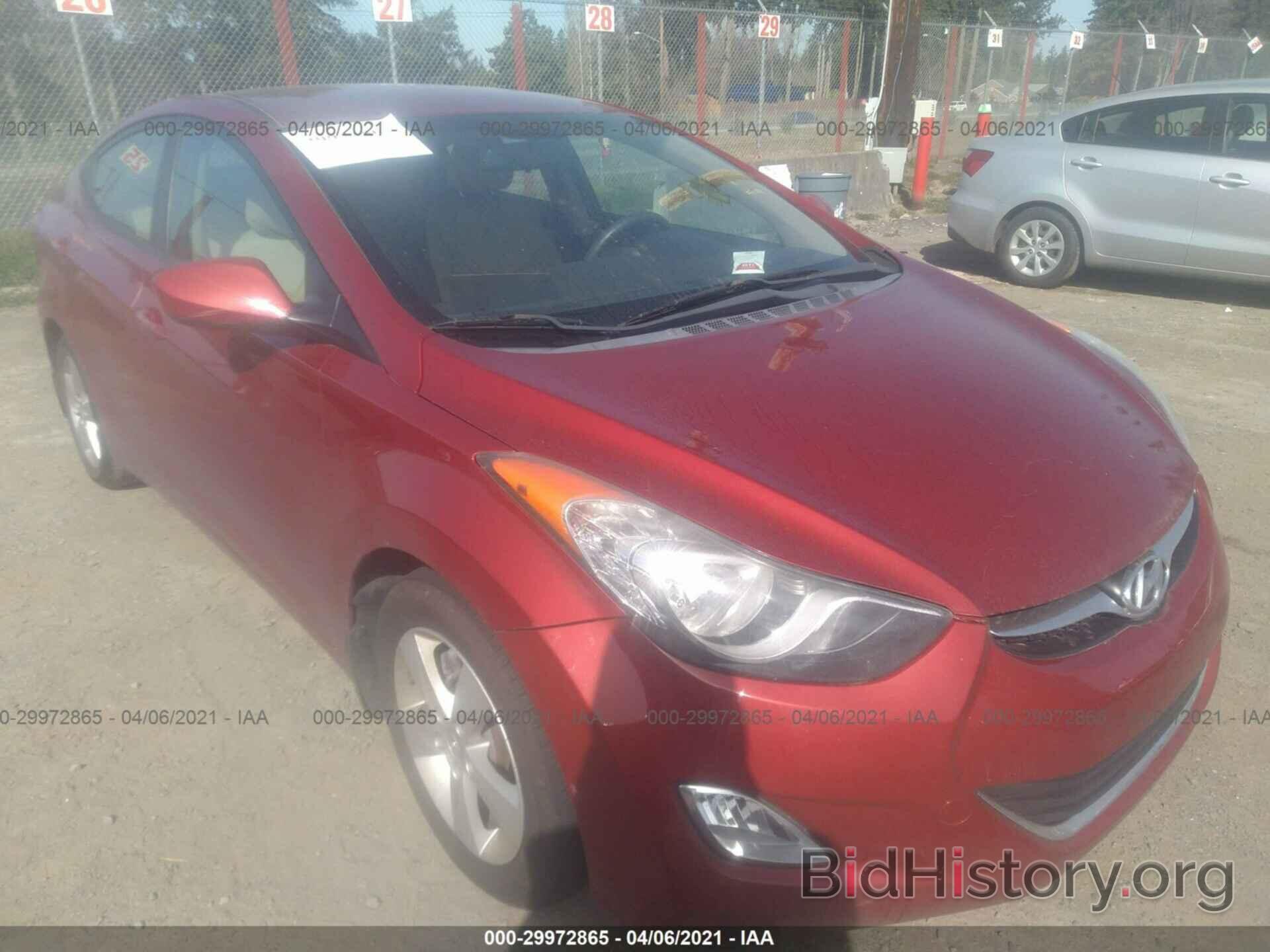 Photo KMHDH4AE0CU346702 - HYUNDAI ELANTRA 2012