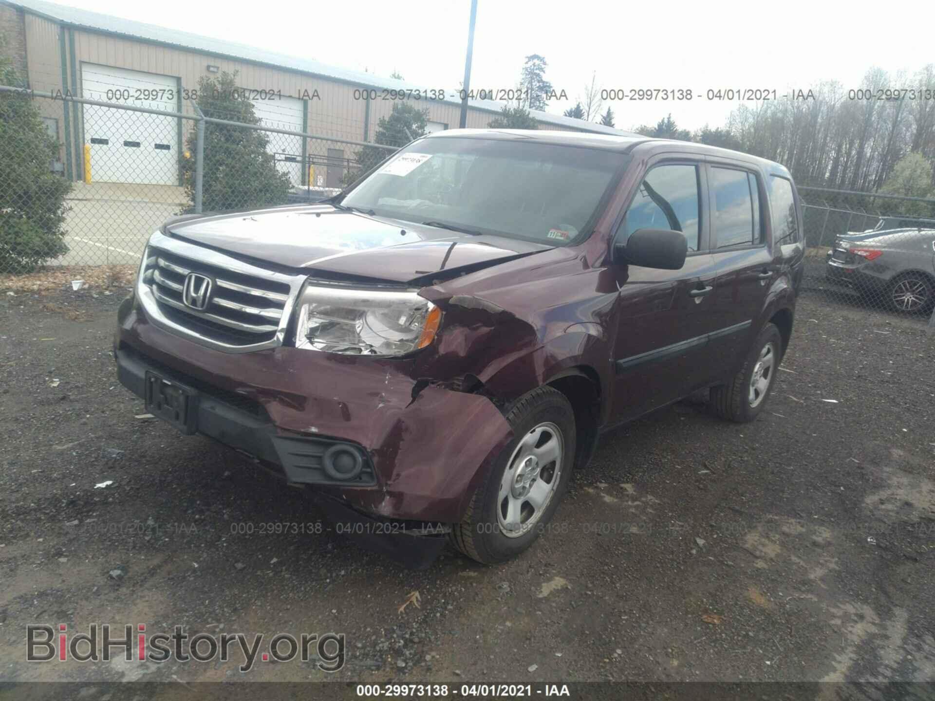 2013 HONDA PILOT - VIN: 5FNYF4H20DB068112 - Фото 2