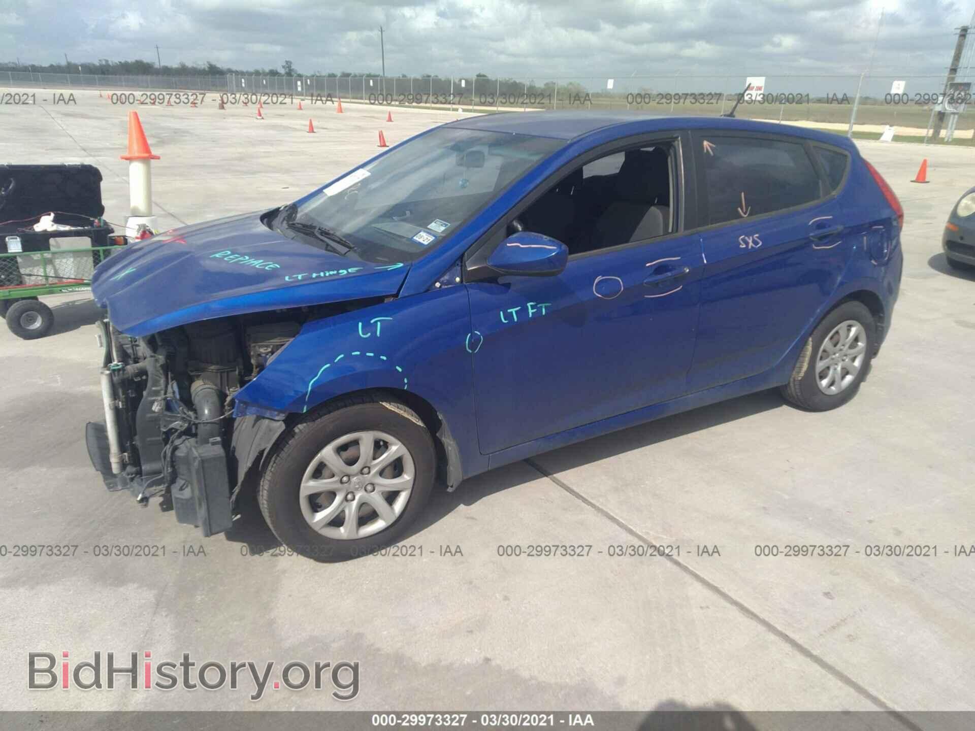 2013 HYUNDAI ACCENT - VIN: KMHCT5AE5DU100262 - Фото 2
