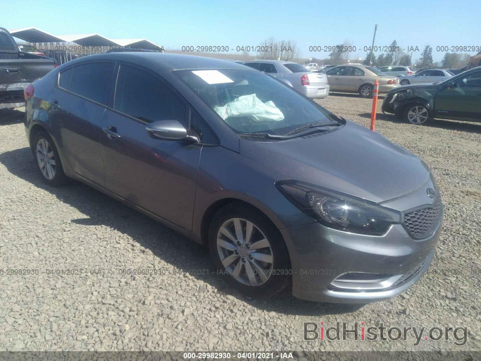 Photo KNAFX4A64G5441771 - KIA FORTE 2016