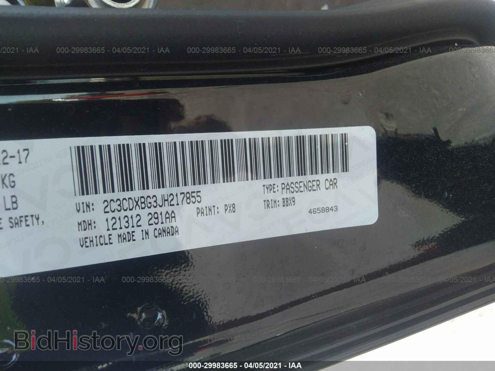 2018 DODGE CHARGER - VIN: 2C3CDXBG3JH217855 - Photo 9
