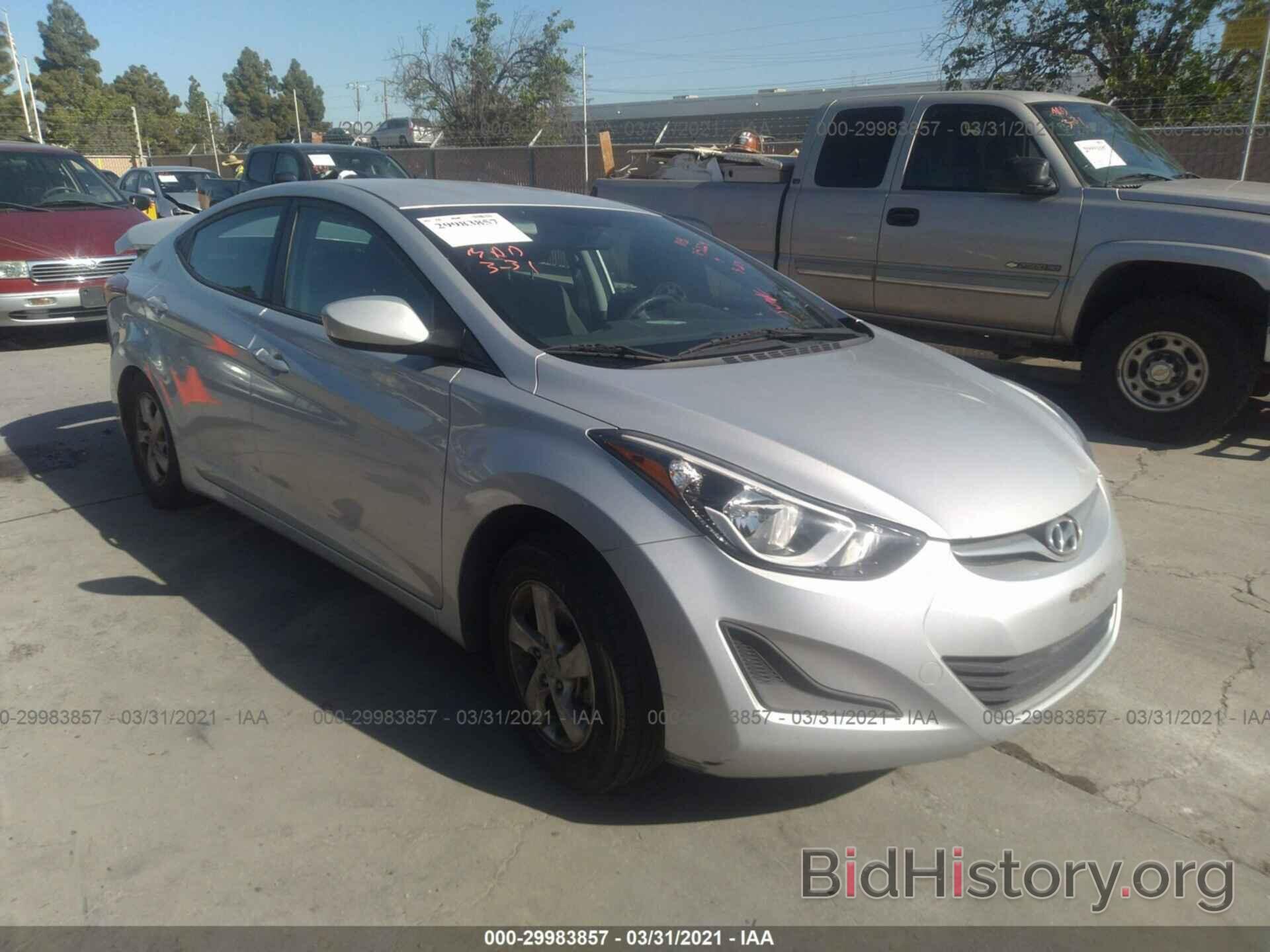 Фотография KMHDH4AE6EU215440 - HYUNDAI ELANTRA 2014