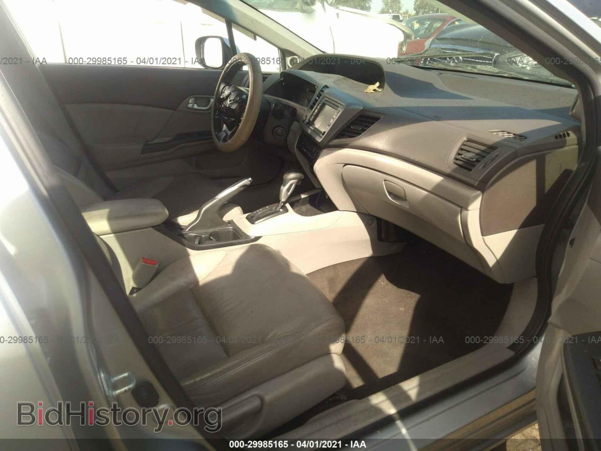 2012 HONDA CIVIC HYBRID - VIN: JHMFB4F36CS008060 - Фото 5