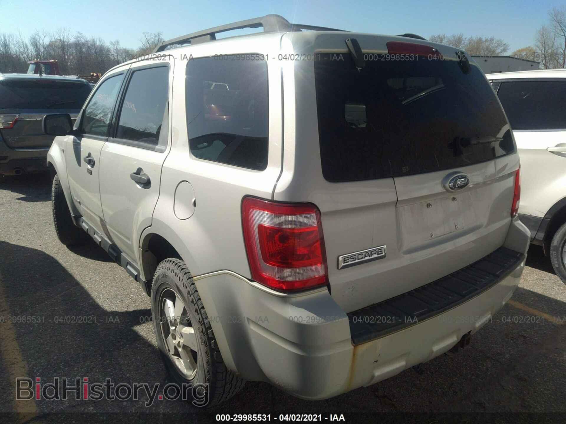 2008 FORD ESCAPE - VIN: 1FMCU93108KD04807 - Фото 3
