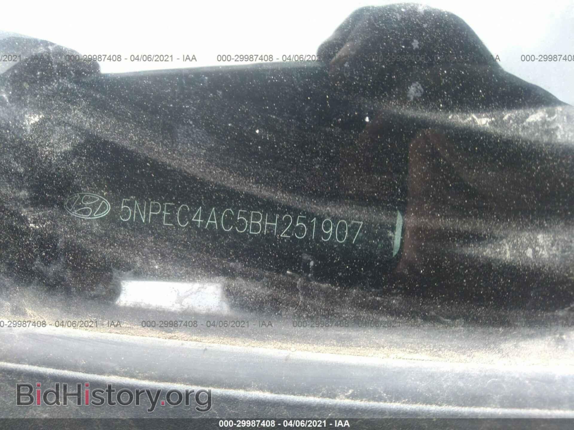 2011 HYUNDAI SONATA - VIN: 5NPEC4AC5BH251907 - Фото 9