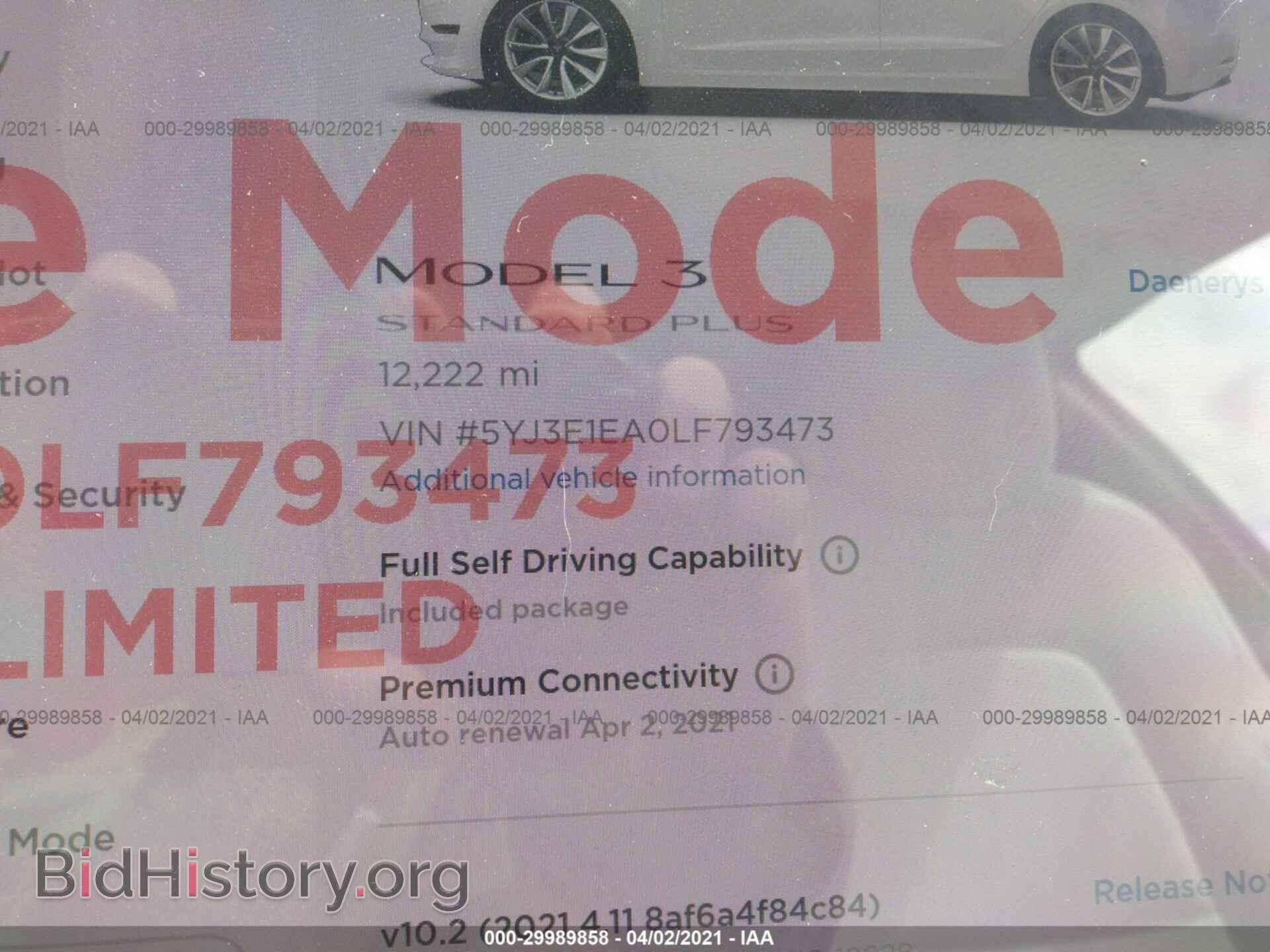 2020 TESLA MODEL 3 - VIN: 5YJ3E1EA0LF793473 - Photo 7