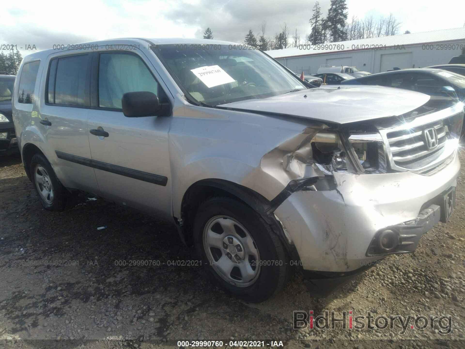 Photo 5FNYF3H24EB019779 - HONDA PILOT 2014