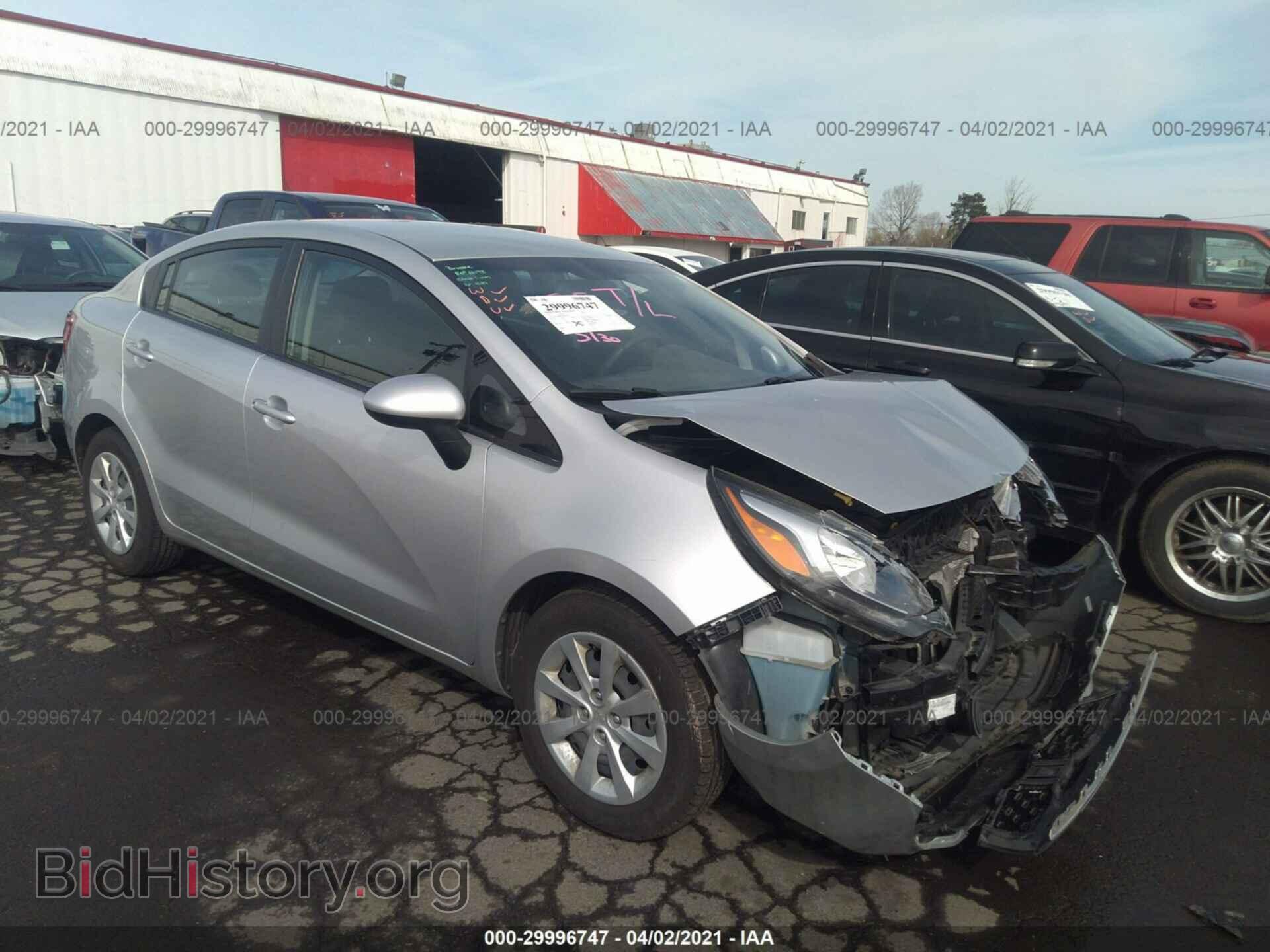 Photo KNADM4A30D6205193 - KIA RIO 2013