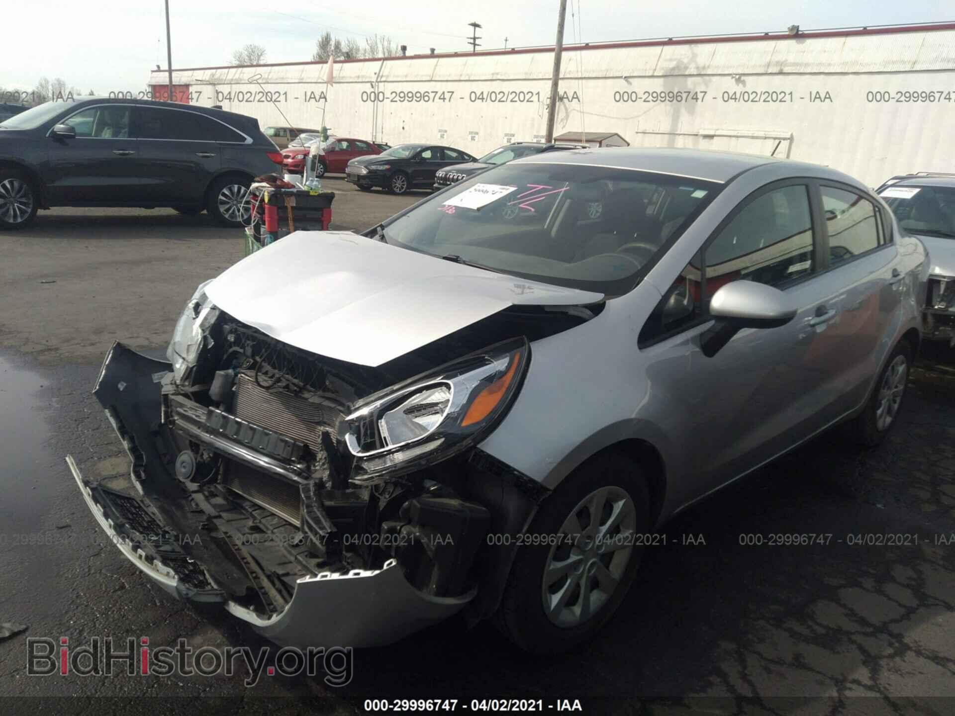 2013 KIA RIO - VIN: KNADM4A30D6205193 - Фото 2