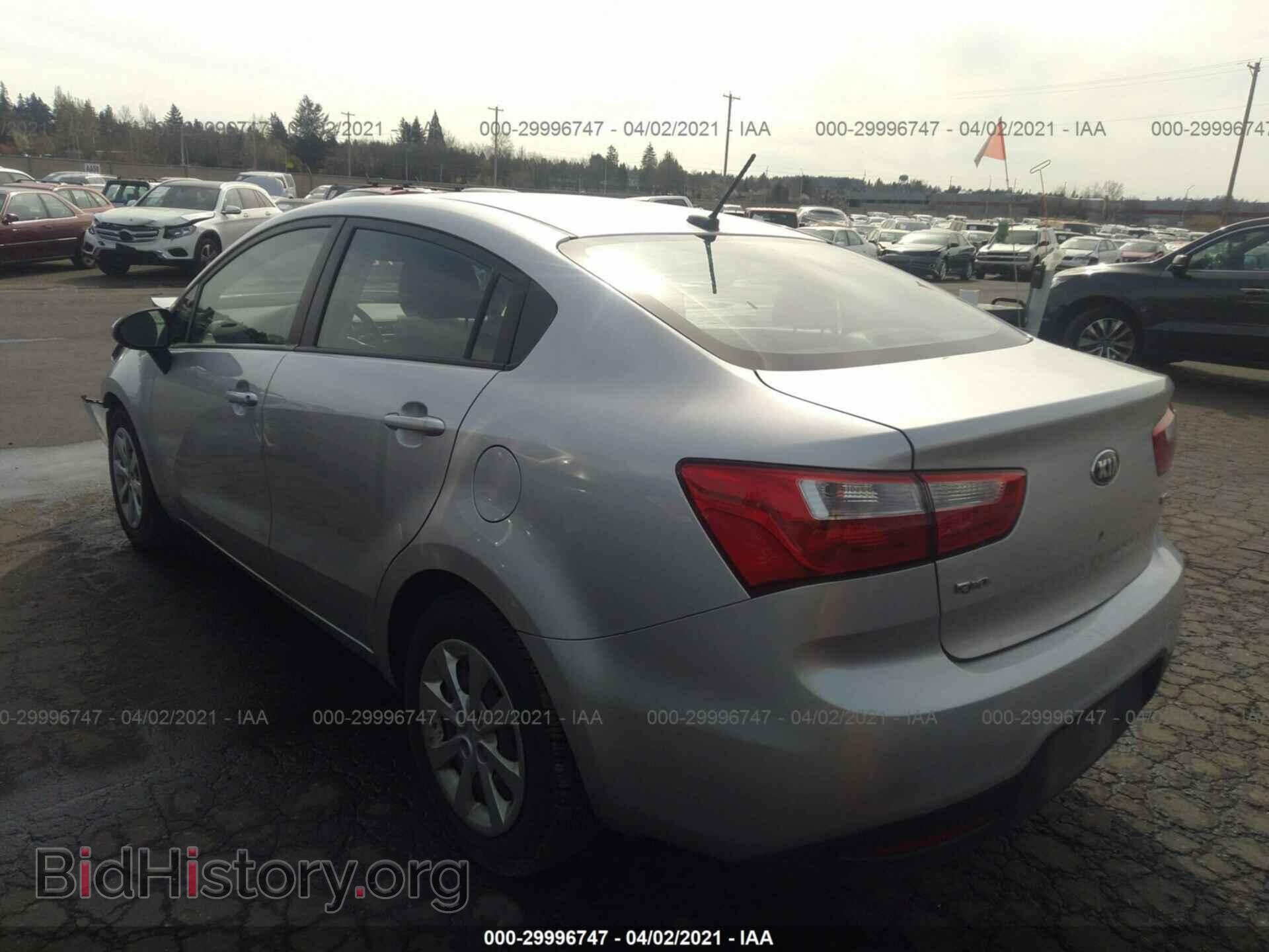 2013 KIA RIO - VIN: KNADM4A30D6205193 - Фото 3