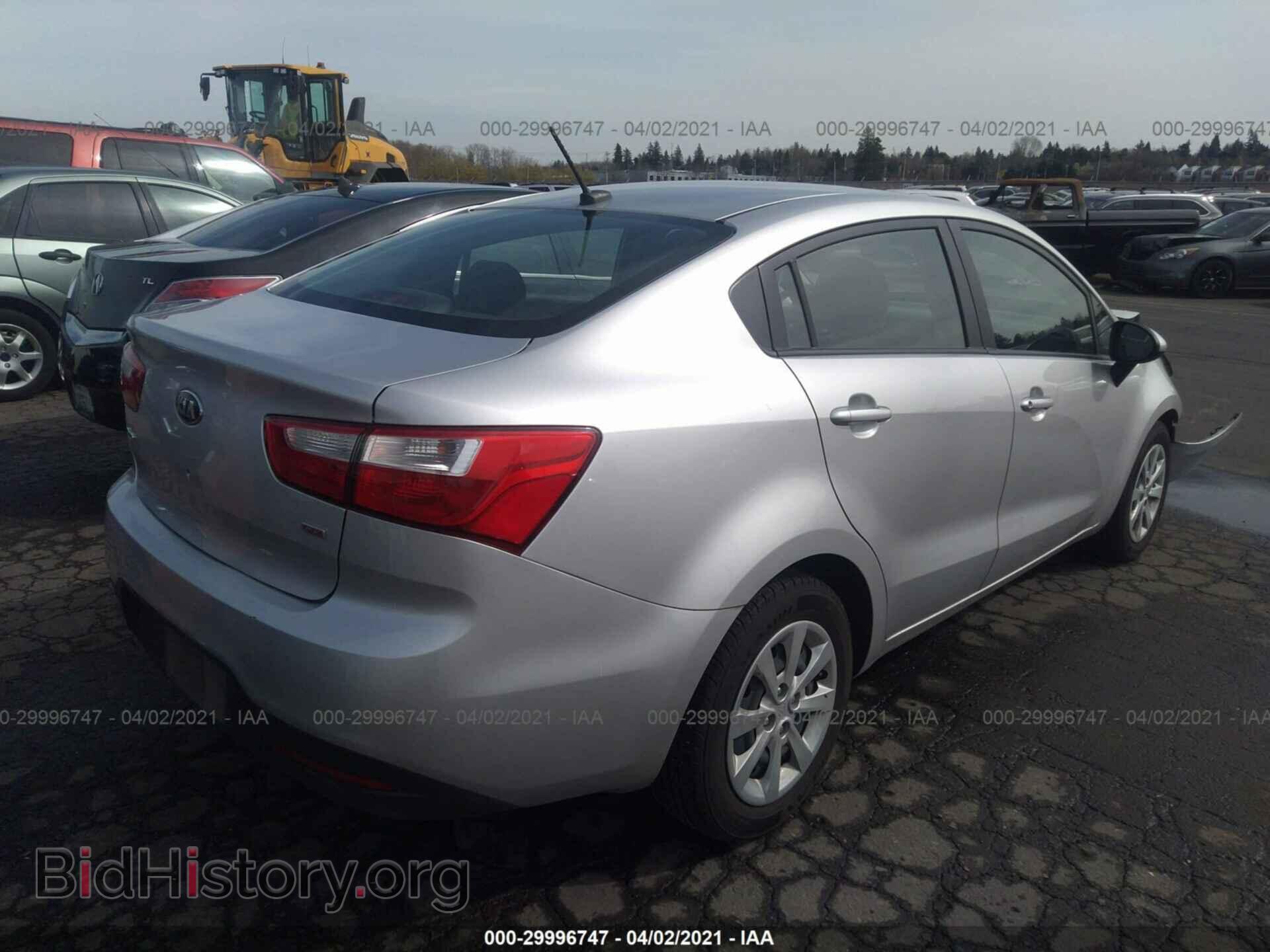 2013 KIA RIO - VIN: KNADM4A30D6205193 - Фото 4