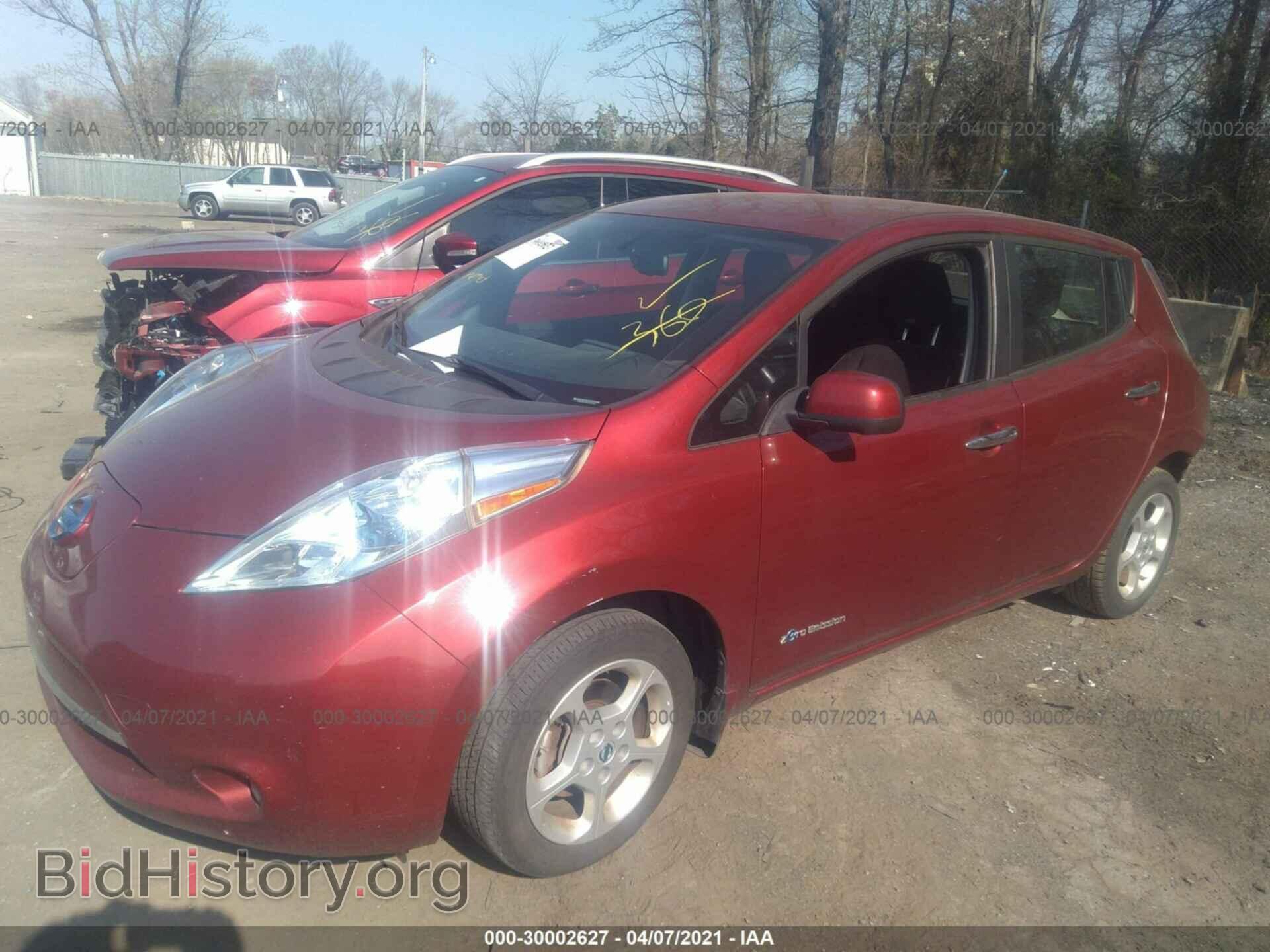 2013 NISSAN LEAF - VIN: 1N4AZ0CP8DC423535 - Фото 2