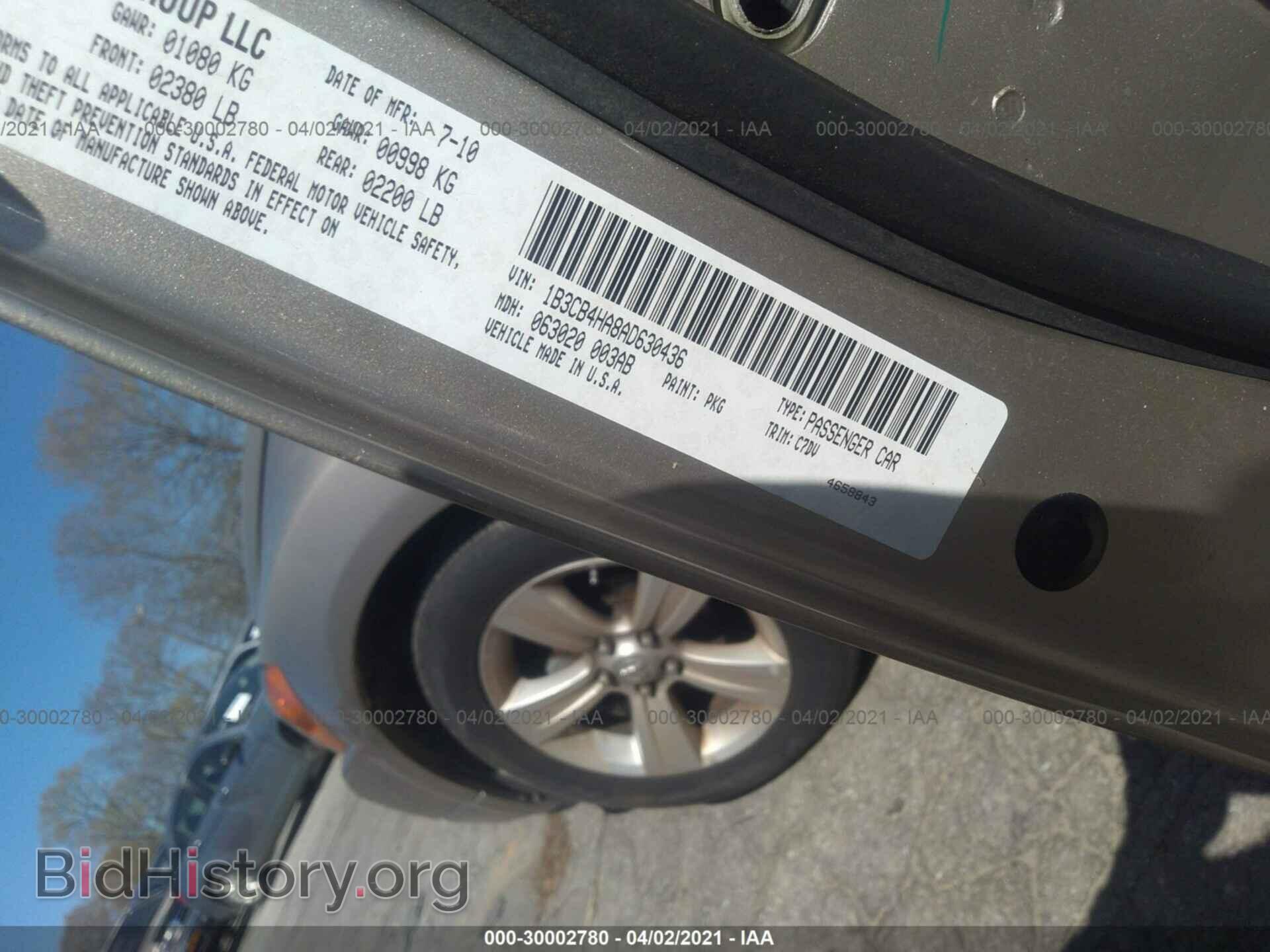 2010 DODGE CALIBER - VIN: 1B3CB4HA8AD630436 - Фото 9