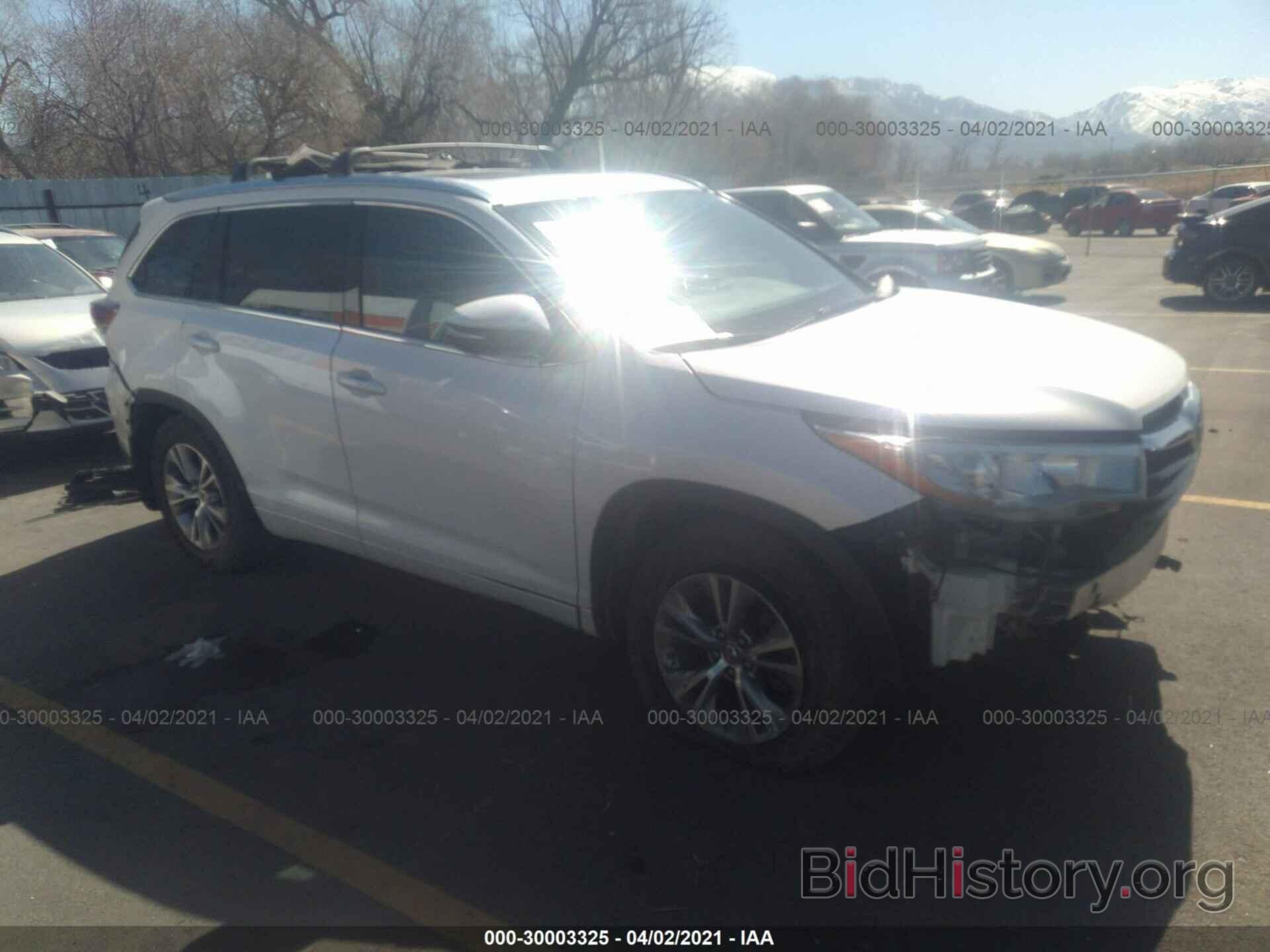 Photo 5TDJKRFH7FS190529 - TOYOTA HIGHLANDER 2015