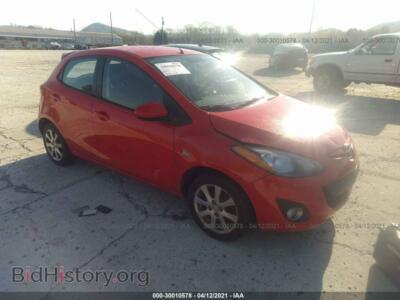 2011 Mazda MAZDA2 Touring, красный — VIN JM1DE1HYXB0122063, IAAI