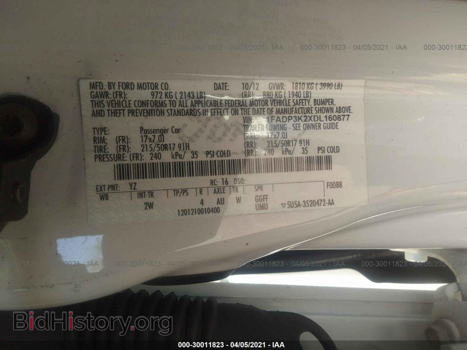 2013 FORD FOCUS - VIN: 1FADP3K2XDL160877 - Photo 9