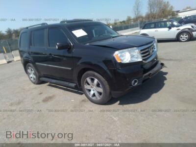 2014 Honda PILOT Touring, черный — VIN 5FNYF4H93EB016858, IAAI