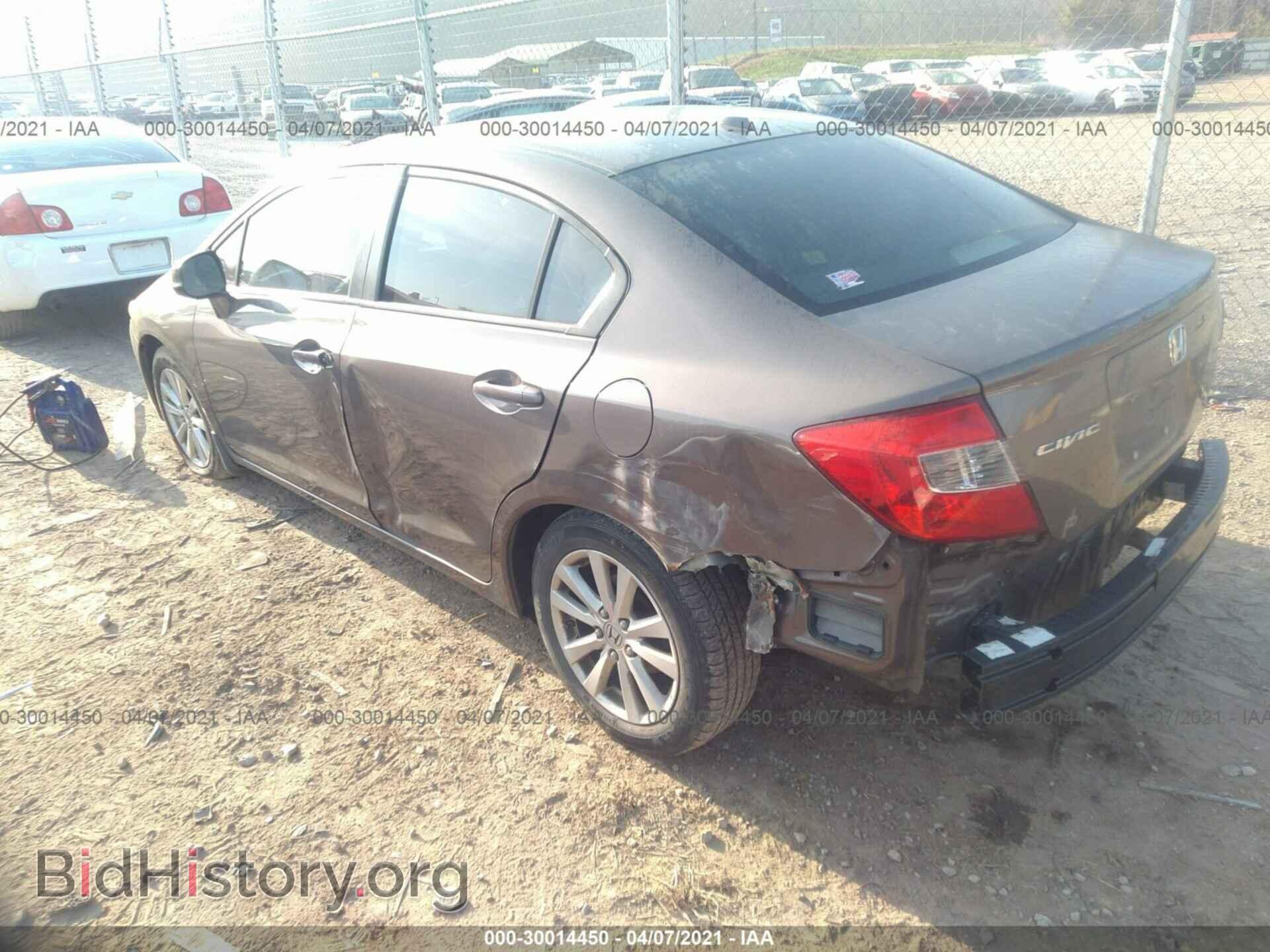 2012 HONDA CIVIC SDN - VIN: 2HGFB2F86CH523540 - Фото 3