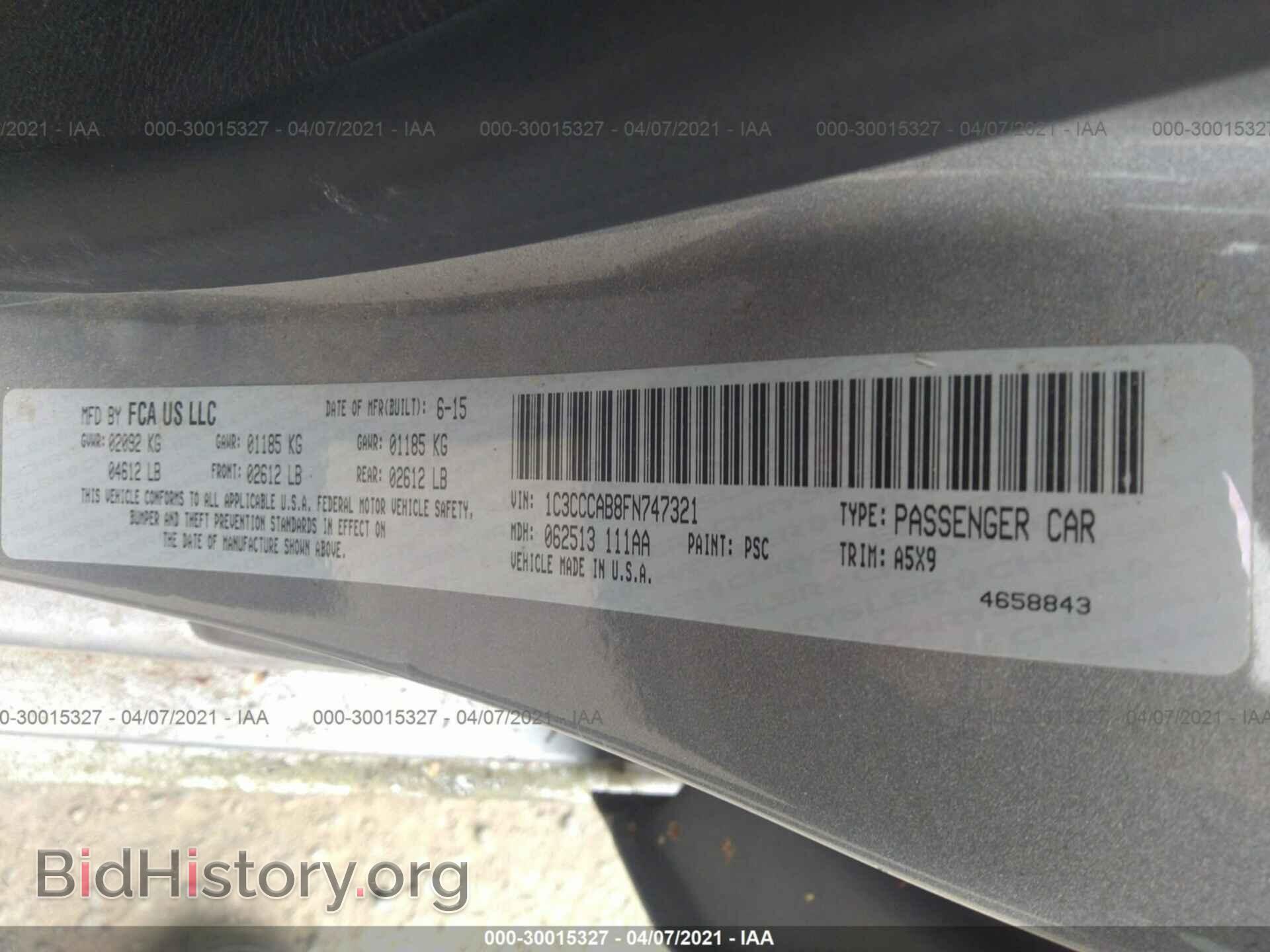 2015 CHRYSLER 200 - VIN: 1C3CCCAB8FN747321 - Photo 9