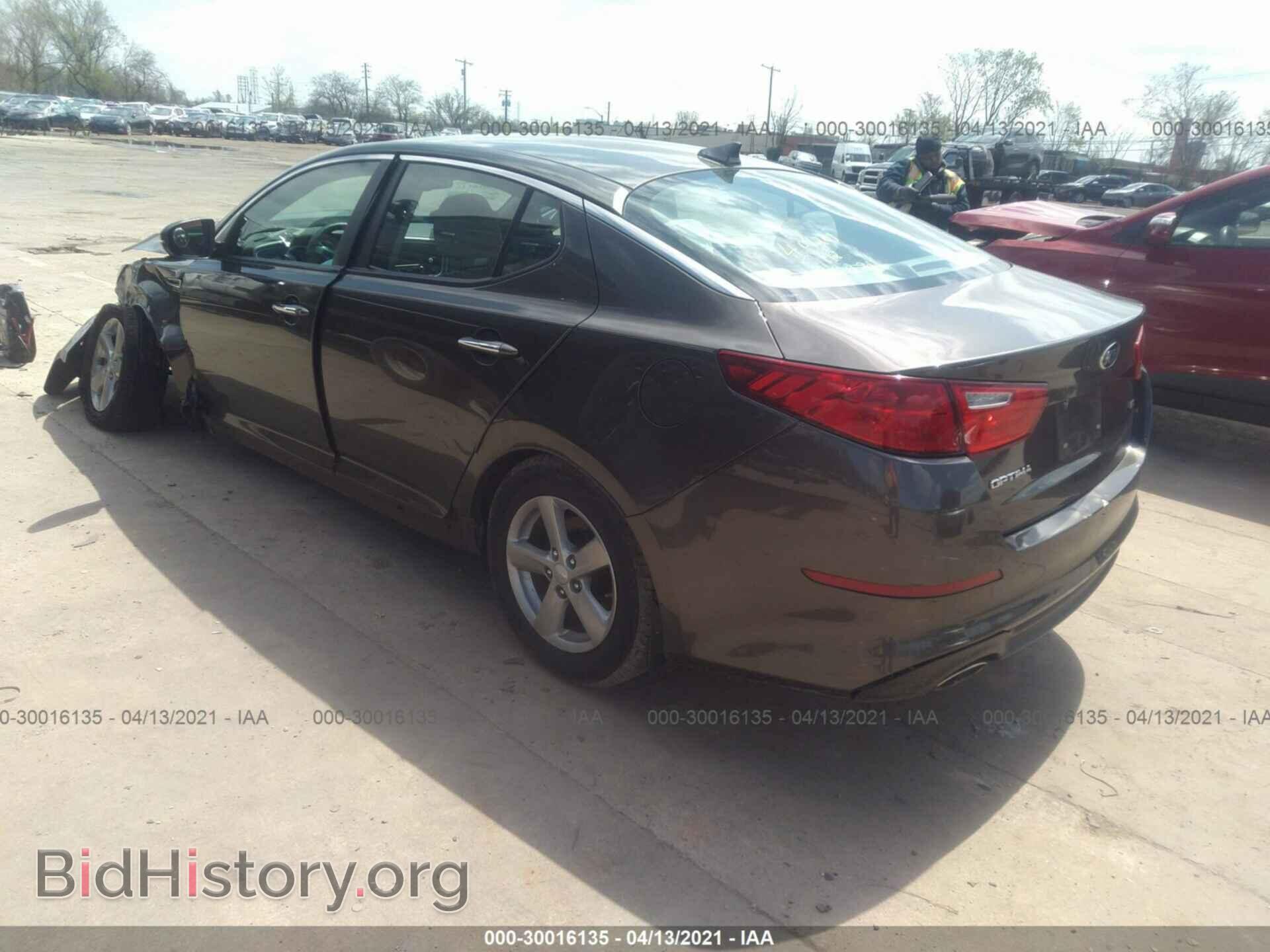 2015 KIA OPTIMA - VIN: 5XXGM4A70FG374833 - Фото 3