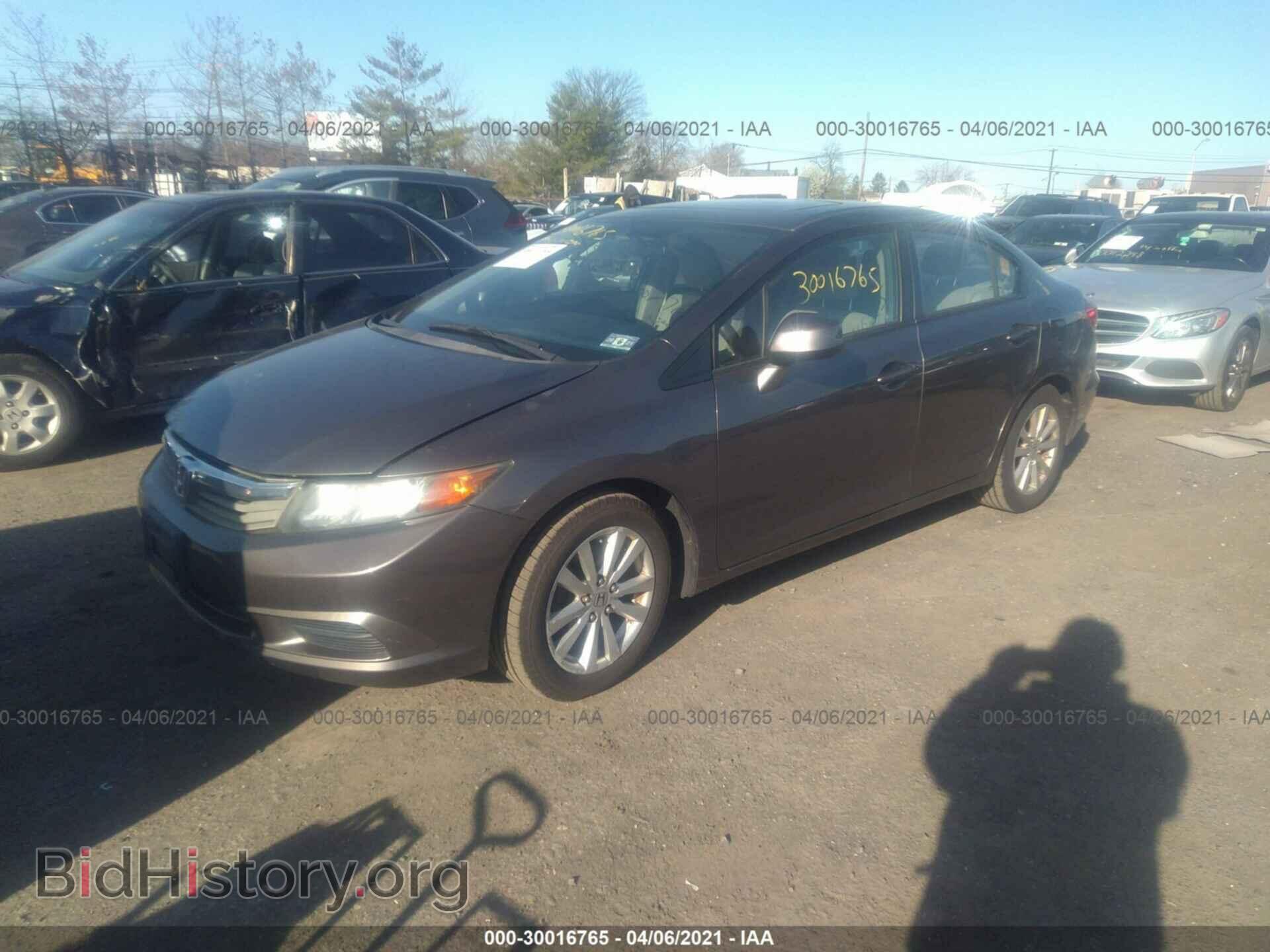 2012 HONDA CIVIC SDN - VIN: 19XFB2F81CE332070 - Фото 2
