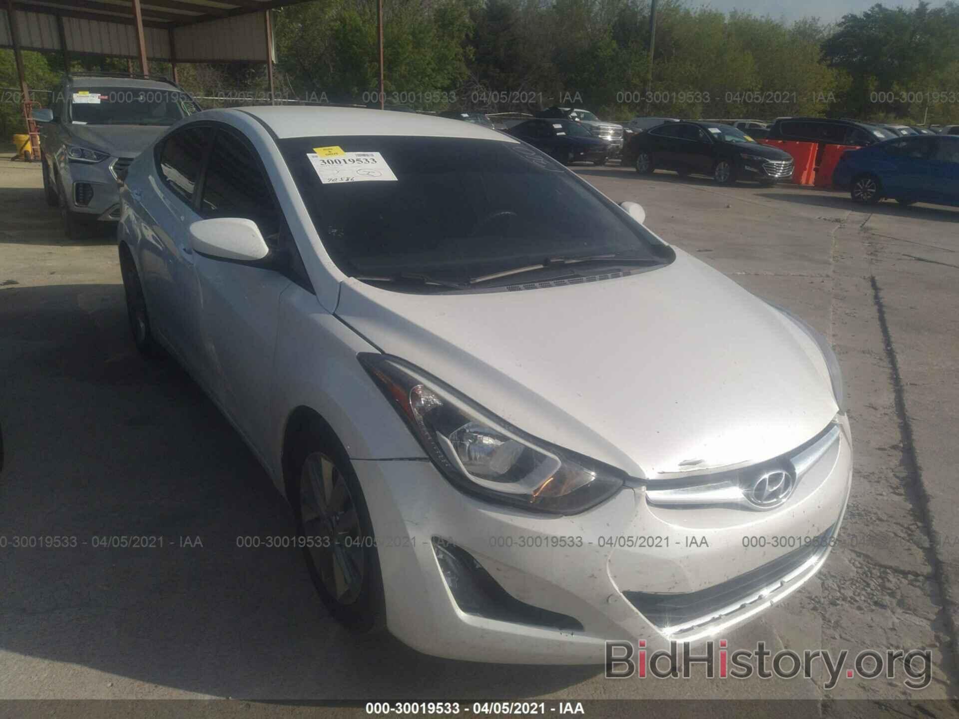 Photo 5NPDH4AE2GH752985 - HYUNDAI ELANTRA 2016