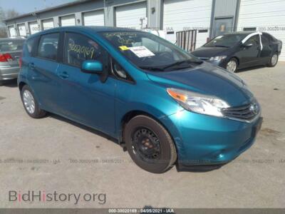 2014 Nissan VERSA NOTE SV, teal — VIN 3N1CE2CP4EL412874, IAAI