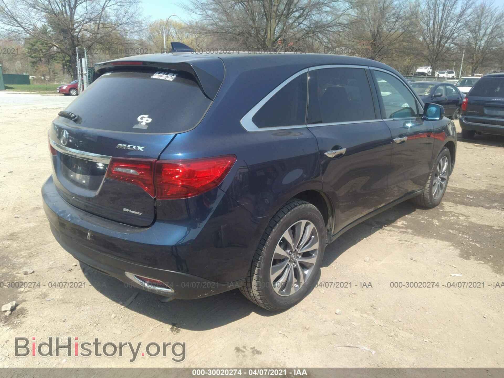 2016 ACURA MDX - VIN: 5FRYD4H41GB007197 - Фото 4
