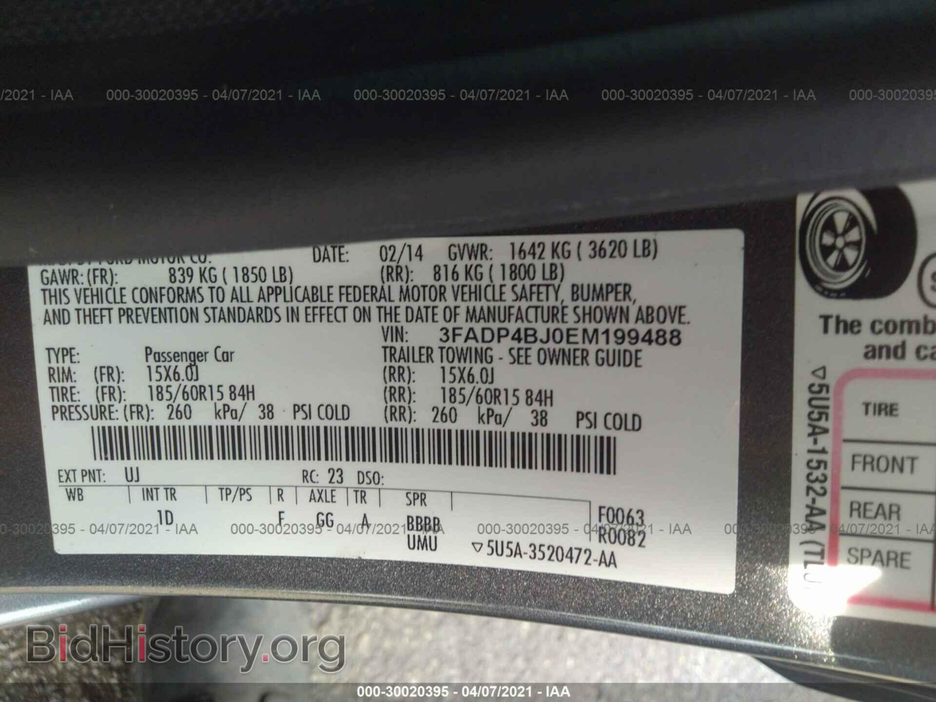 2014 FORD FIESTA - VIN: 3FADP4BJ0EM199488 - Photo 9
