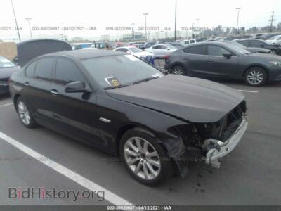 2011 BMW 5 SERIES 528i, черный — VIN WBAFR1C50BC738229, IAAI