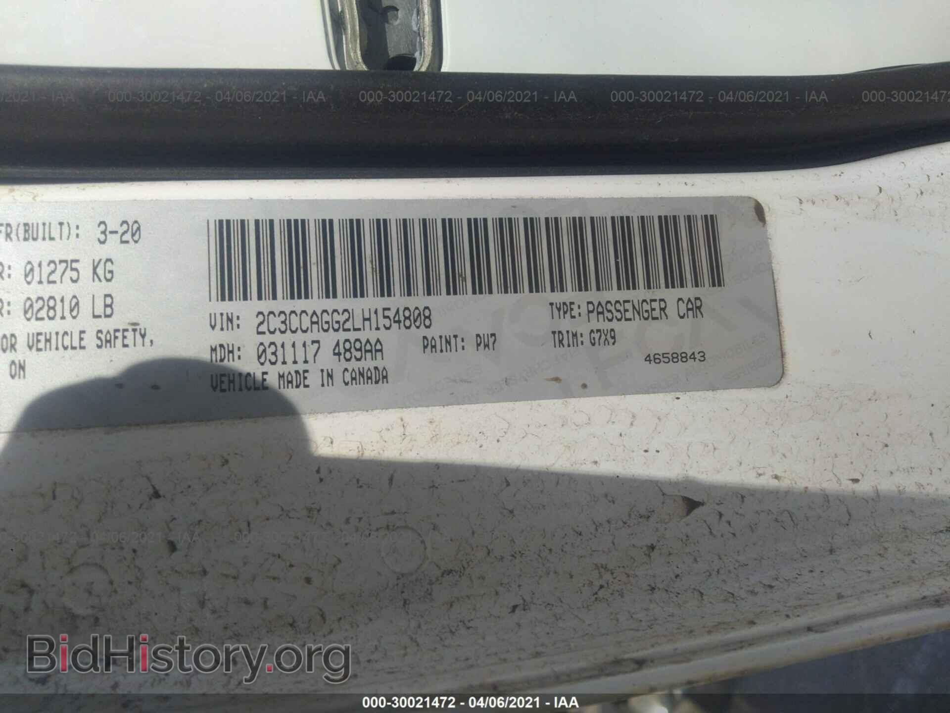 2020 CHRYSLER 300 - VIN: 2C3CCAGG2LH154808 - Фото 9