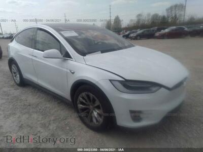 2018 Tesla MODEL X 75d/100d/P100D, белый — VIN 5YJXCBE20JF087252, IAAI